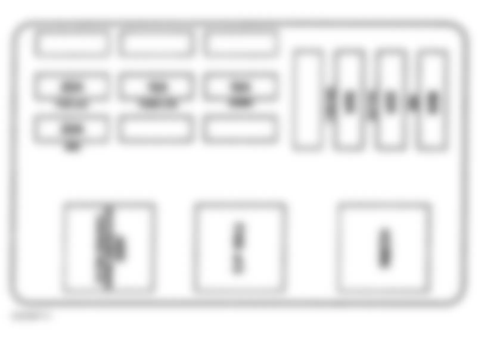 Chevrolet Monte Carlo LS 1998 - Component Locations -  Identifying Engine Wiring Harness Junction Block #2 Components