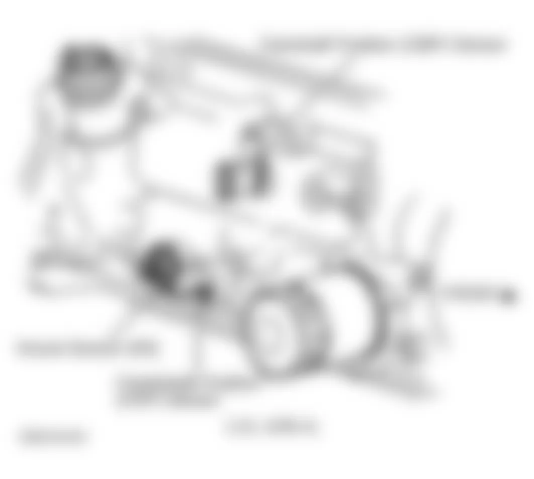 Chevrolet S10 Pickup 1998 - Component Locations -  Lower Right Side Of Engine (2.2L VIN 4)