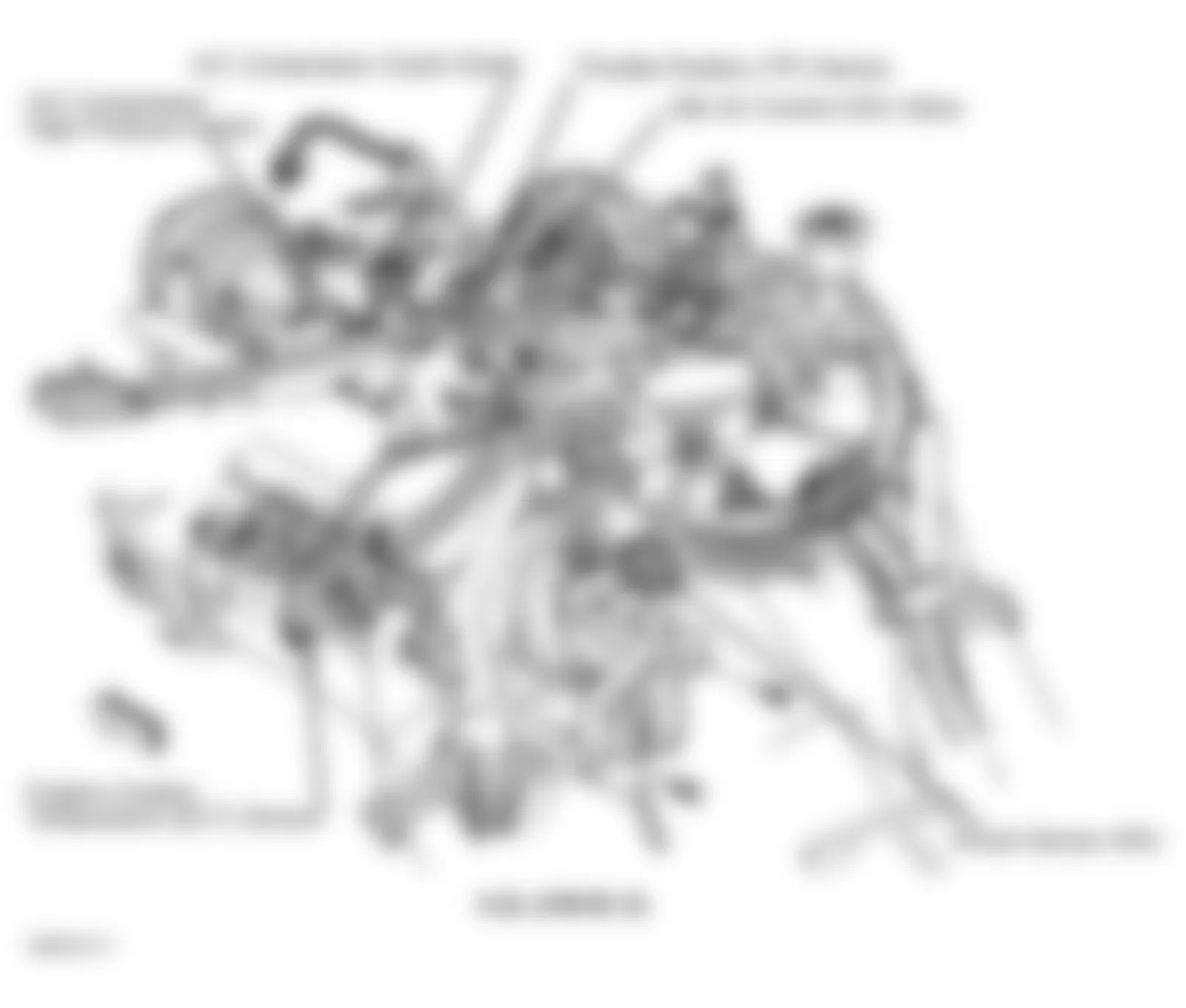 Chevrolet S10 Pickup 1998 - Component Locations -  Top Left Rear Of Engine (4.3L VIN W & VIN X)
