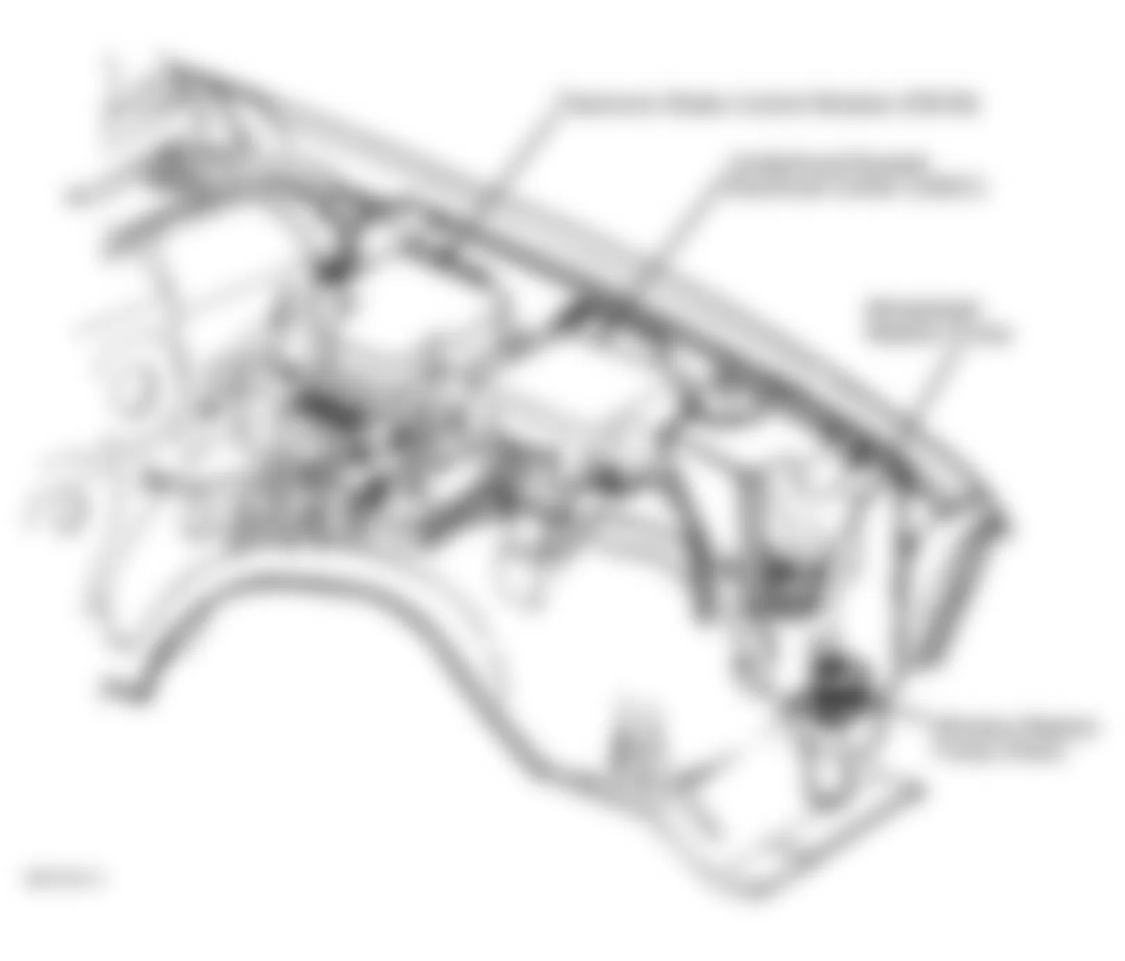 Chevrolet S10 Pickup 1998 - Component Locations -  Left Side Of Engine Compartment