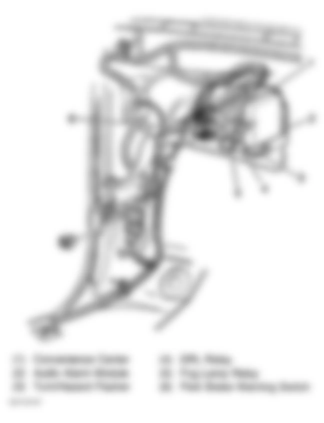 Chevrolet Suburban K2500 1998 - Component Locations -  Locating Convenience Center