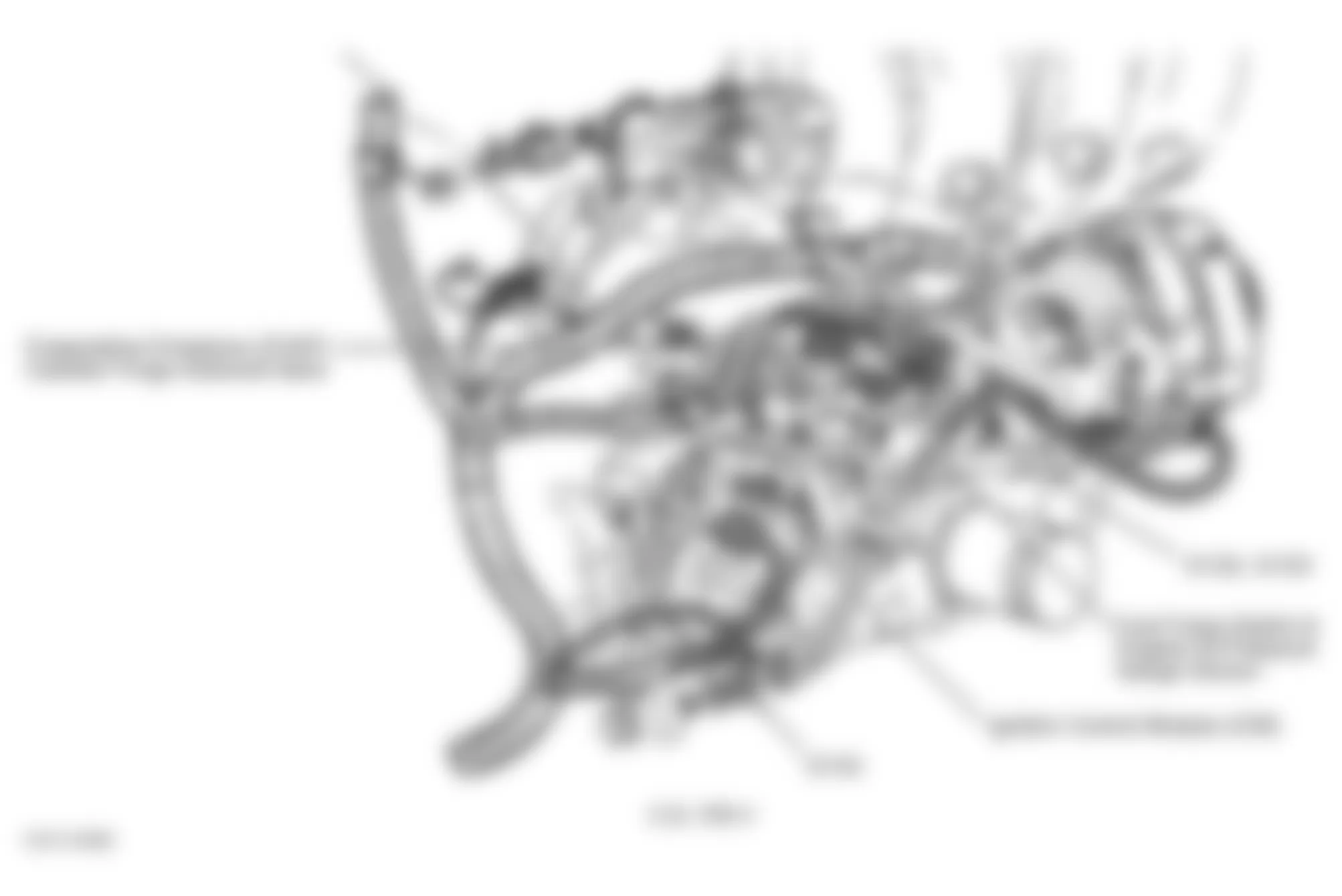 Chevrolet Blazer 1999 - Component Locations -  Right Side Of Engine (2.2L VIN 4)