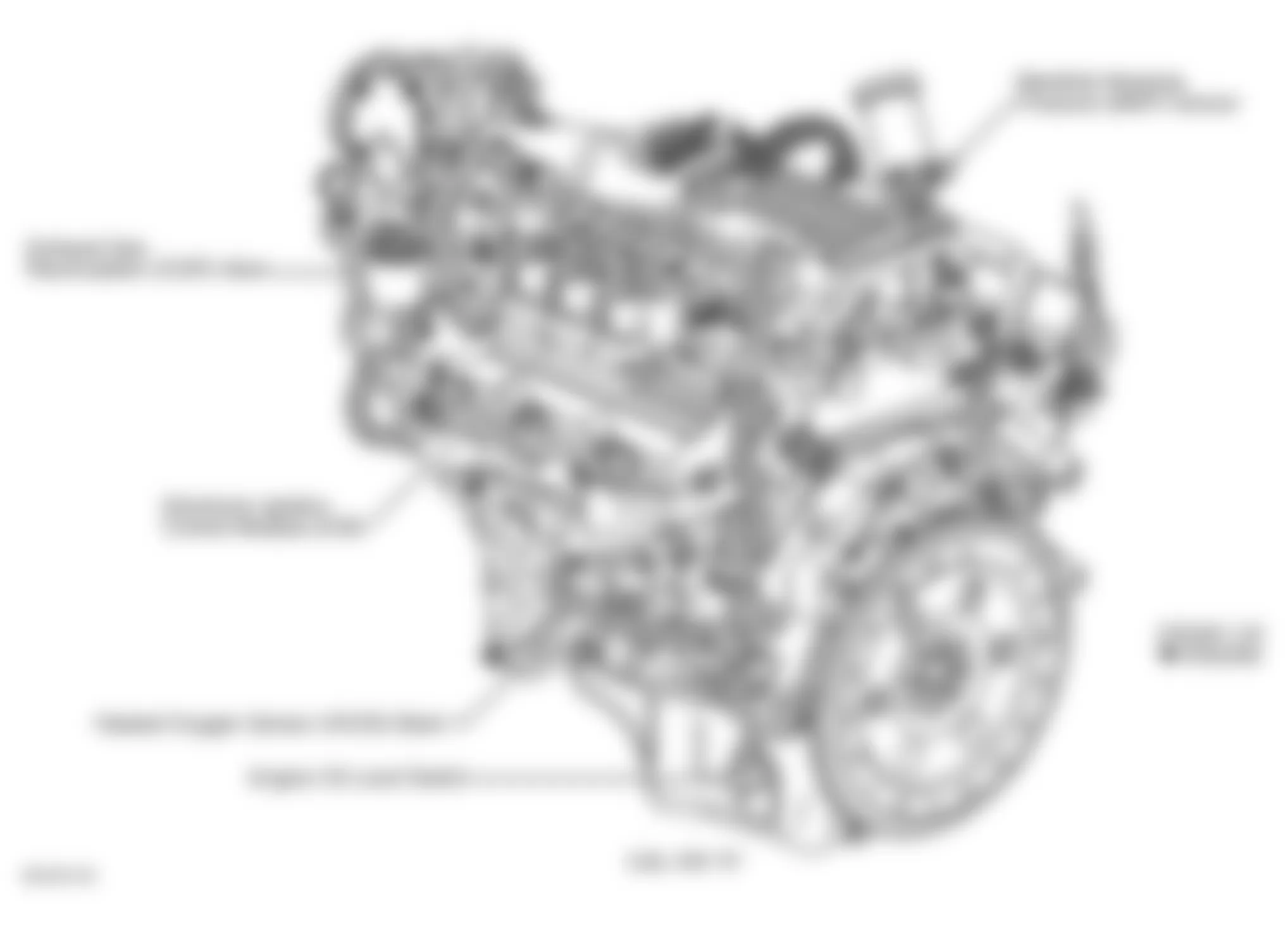 Chevrolet Camaro SS 1999 - Component Locations -  Left Rear Of Engine (3.8L VIN K)