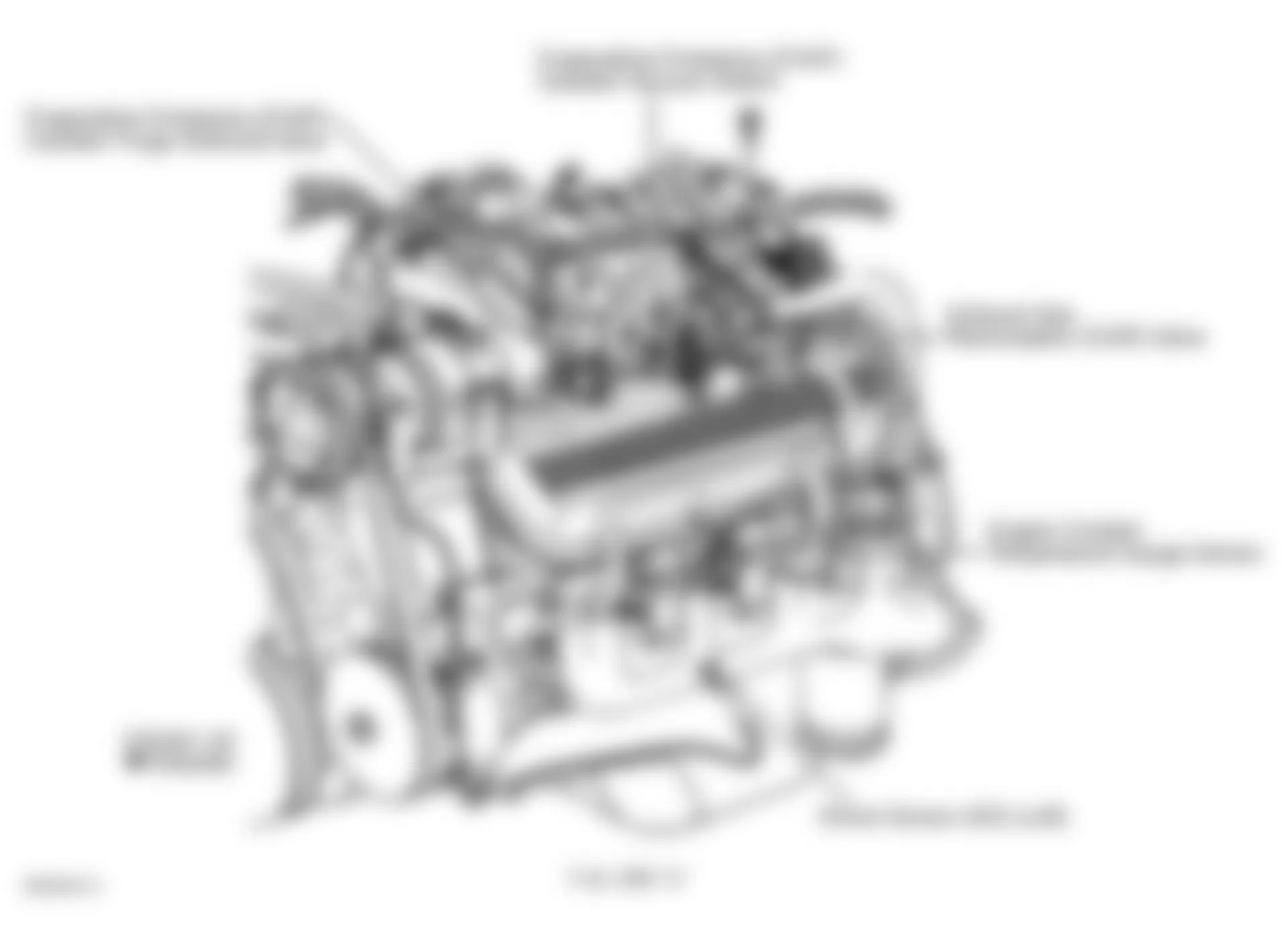 Chevrolet Chevy Express G1500 1999 - Component Locations -  Left Side Of Engine (7.4L VIN J)
