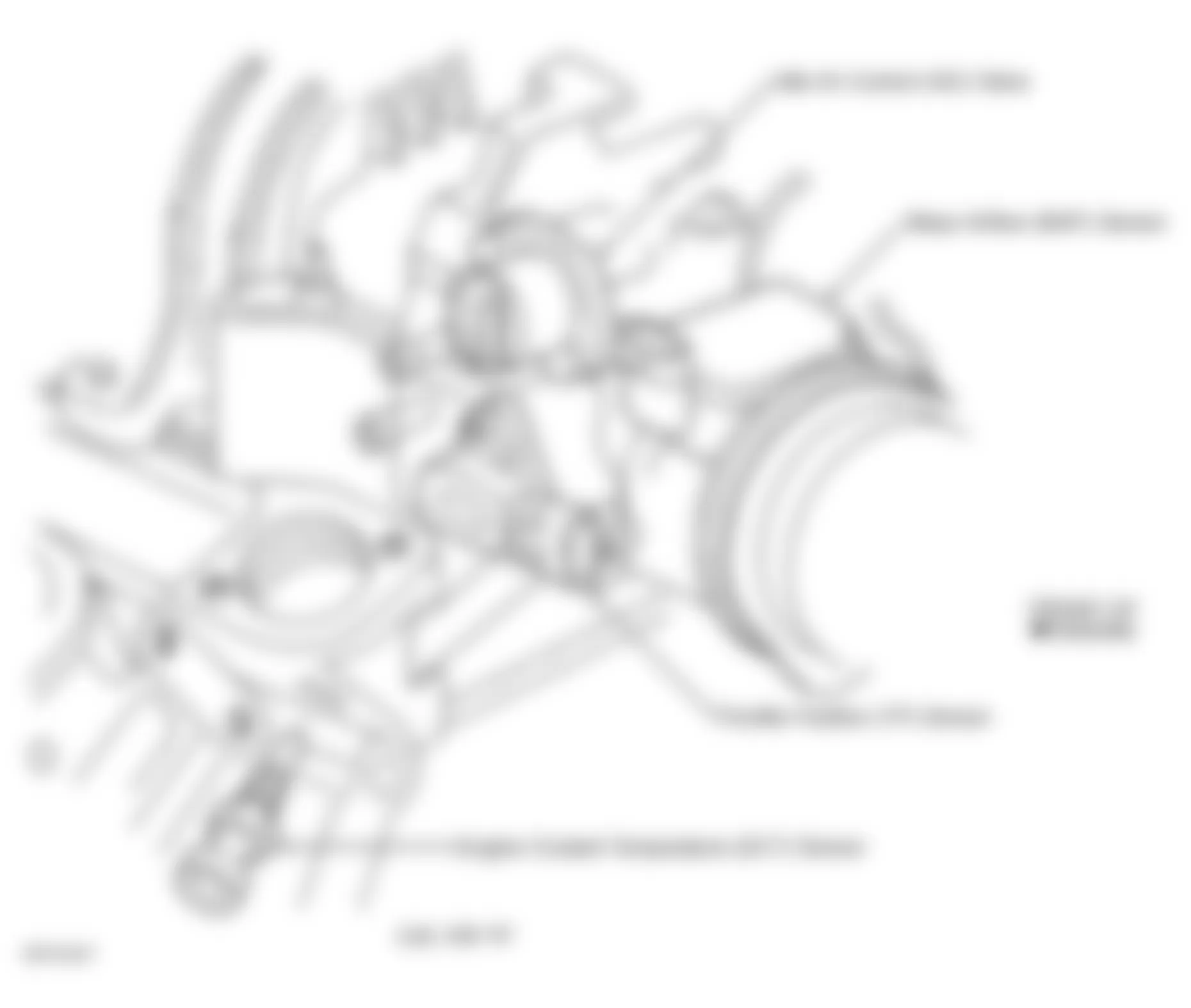 Chevrolet Lumina 1999 - Component Locations -  Top Front Of Engine (3.8L VIN K)