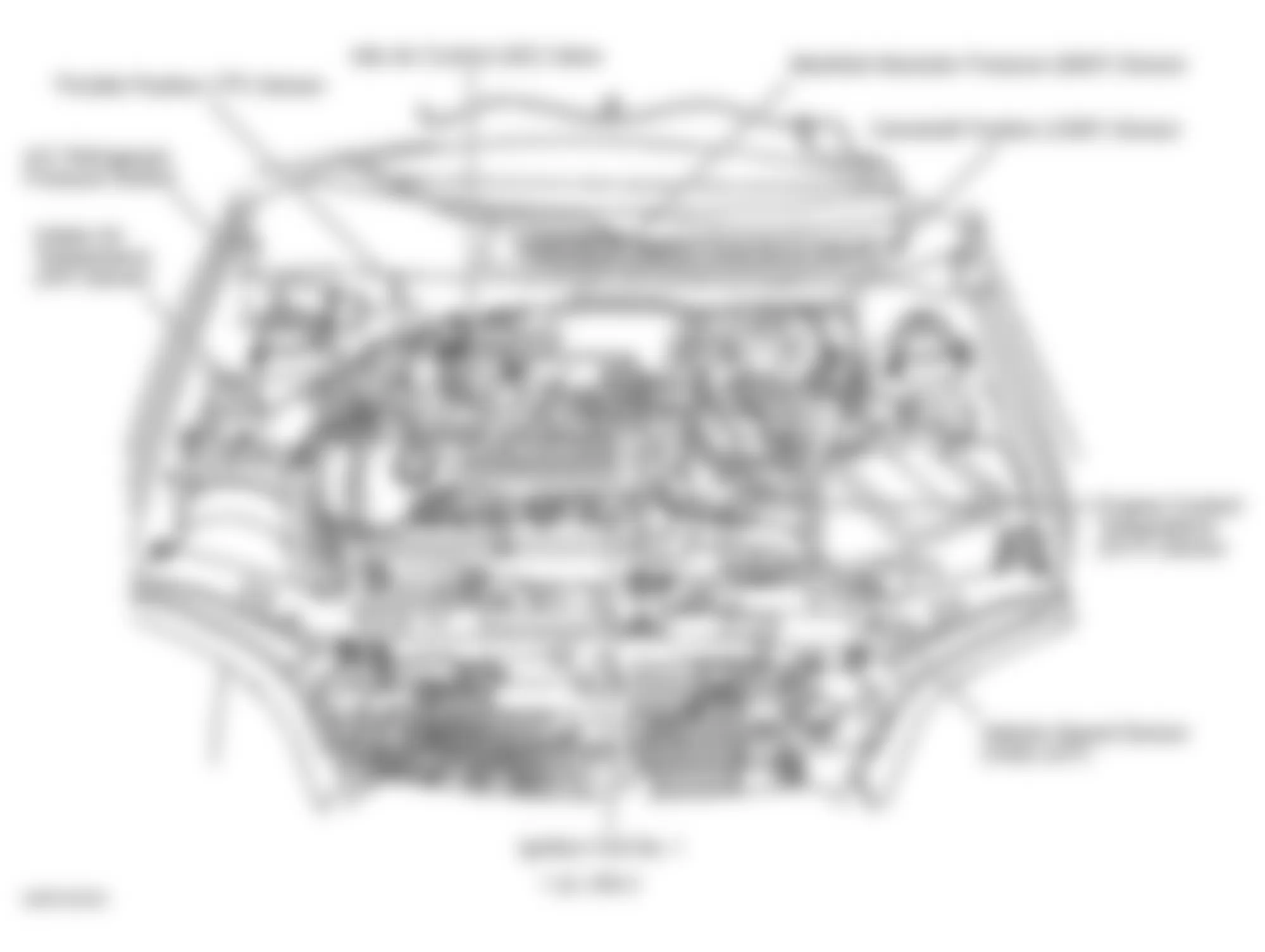 Chevrolet Metro 1999 - Component Locations -  Engine Compartment (1.3L VIN 2)
