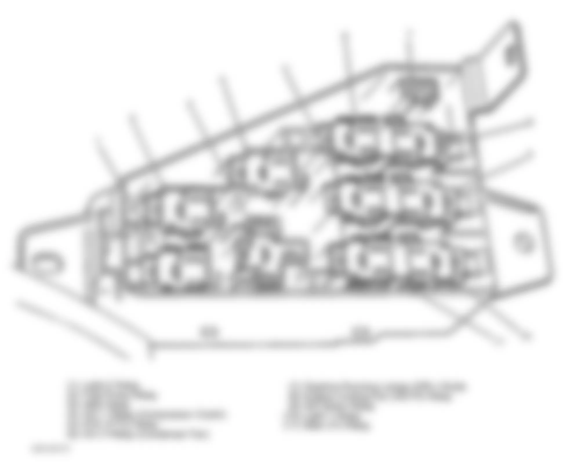 Chevrolet Metro 1999 - Component Locations -  Identifying Relay Box Components