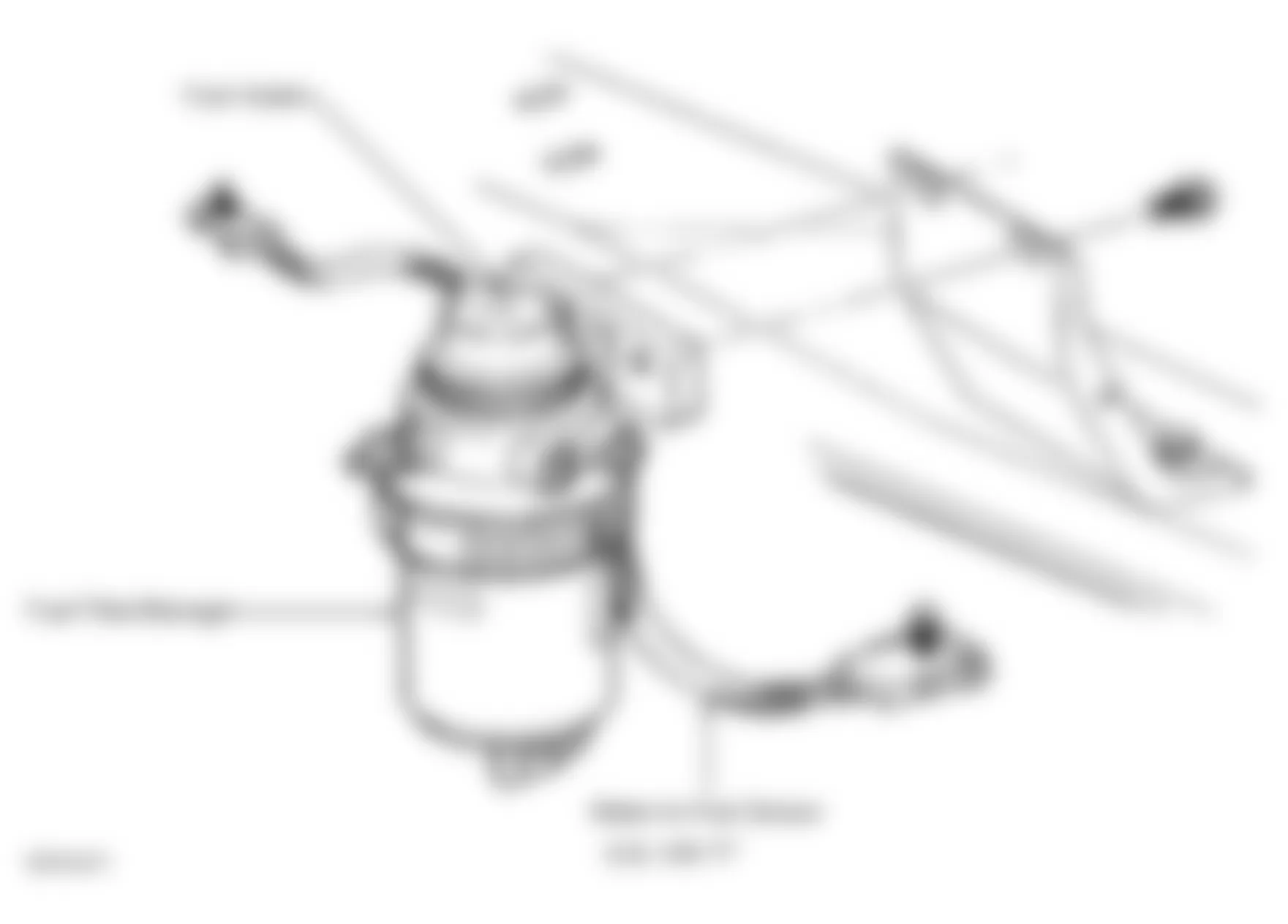 Chevrolet RV Cutaway G3500 1999 - Component Locations -  Under Left Side Of Vehicle (6.5L VIN F)