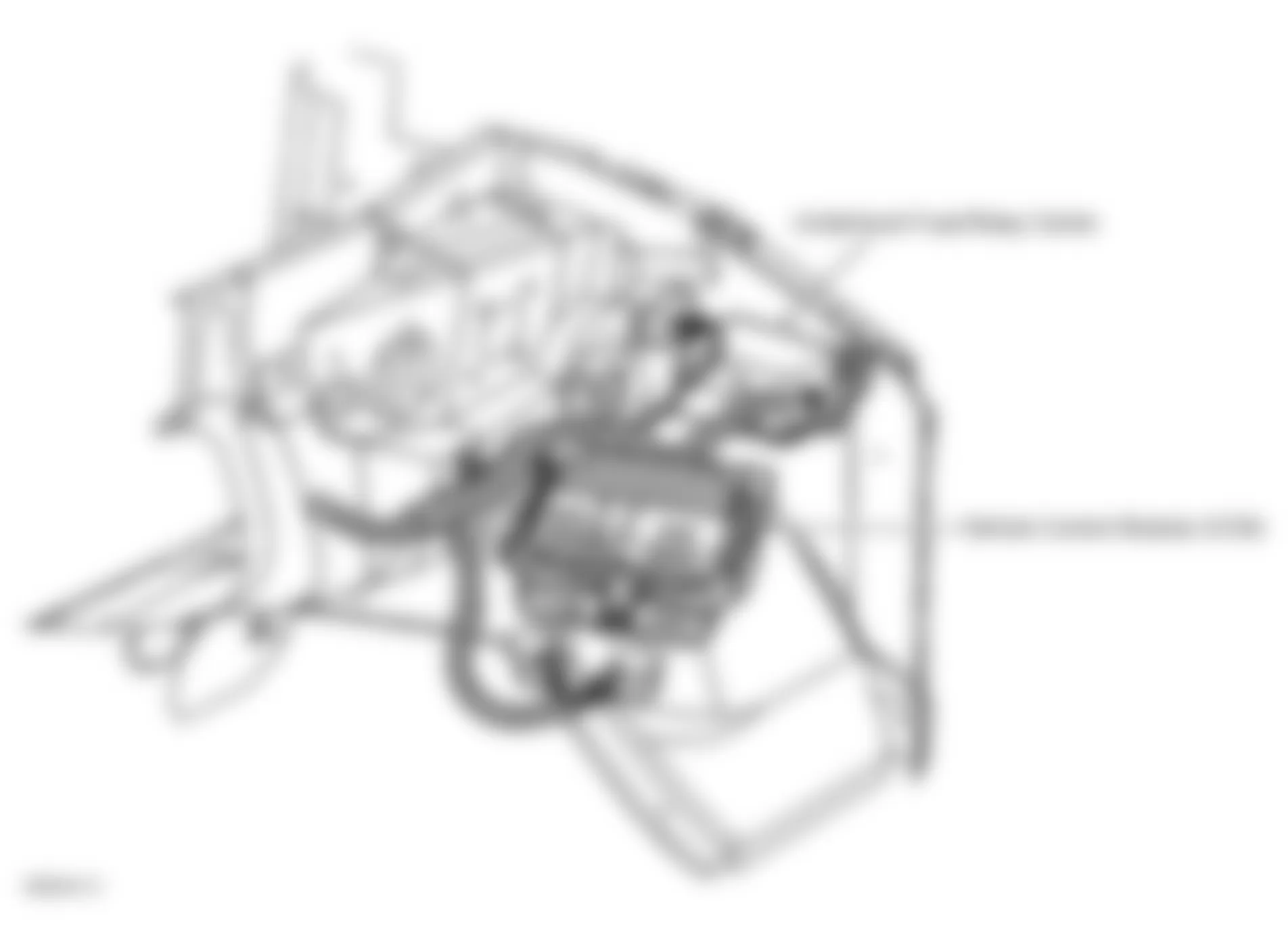 Chevrolet RV Cutaway G3500 1999 - Component Locations -  Left Side Of Engine Compartment (4.3L VIN W, 5.0L VIN M, 5.7L VIN R & 7.4L VIN J)