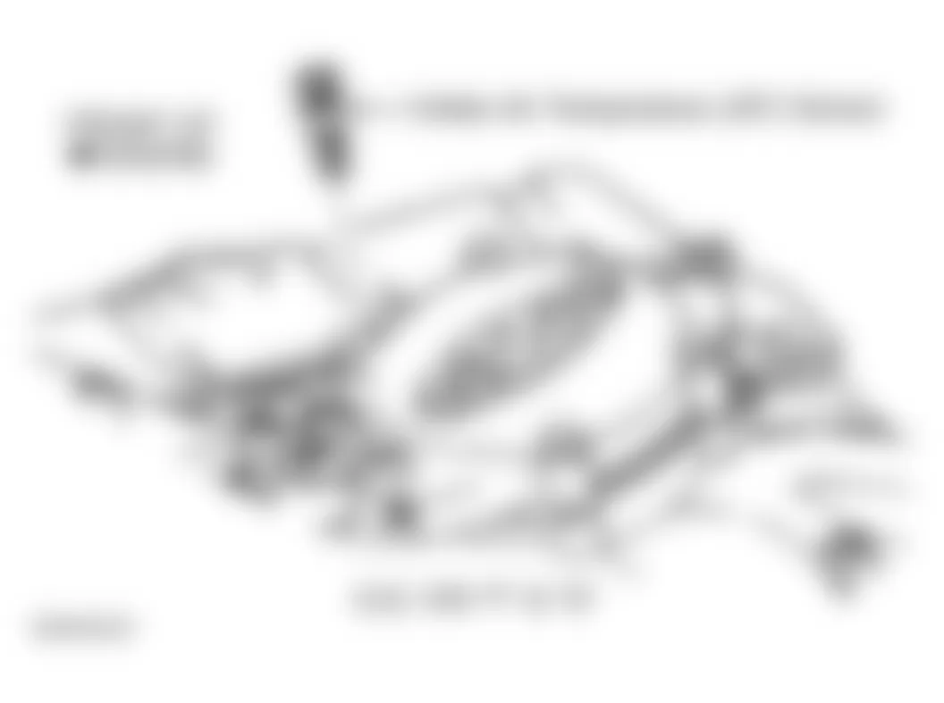 Chevrolet Suburban K2500 1999 - Component Locations -  Top Of Intake Manifold (6.5L VIN F & VIN S)