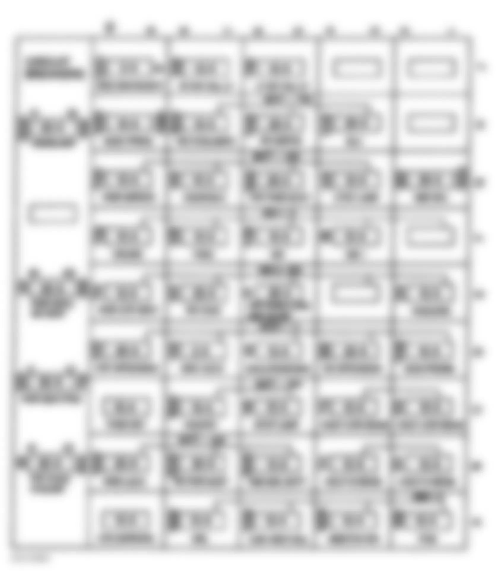 Chevrolet Venture 1999 - Component Locations -  Identifying Instrument Panel Fuse Block Components