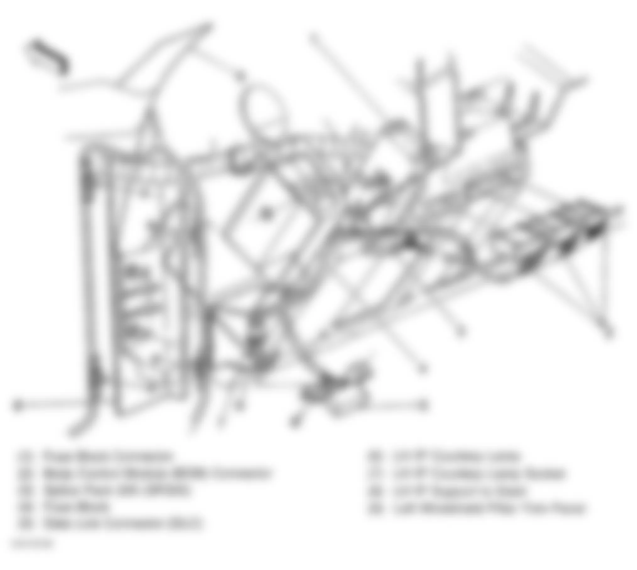 Chevrolet C3500 HD 2000 - Component Locations -  Locating Instrument Panel Fuse Block