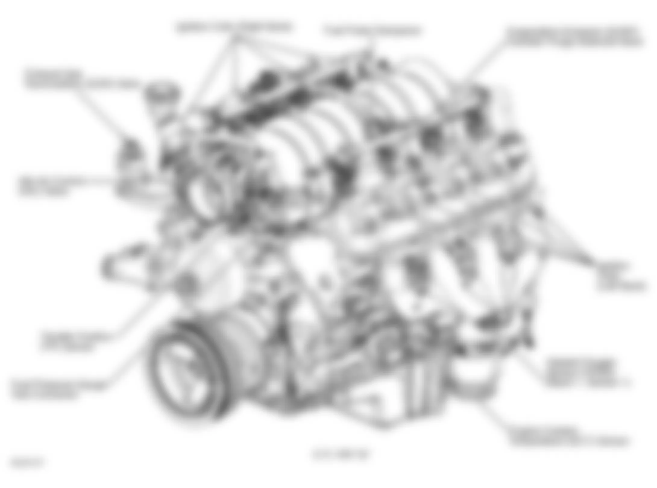 Chevrolet Camaro Z28 2000 - Component Locations -  Left Front Of Engine (5.7L VIN G)