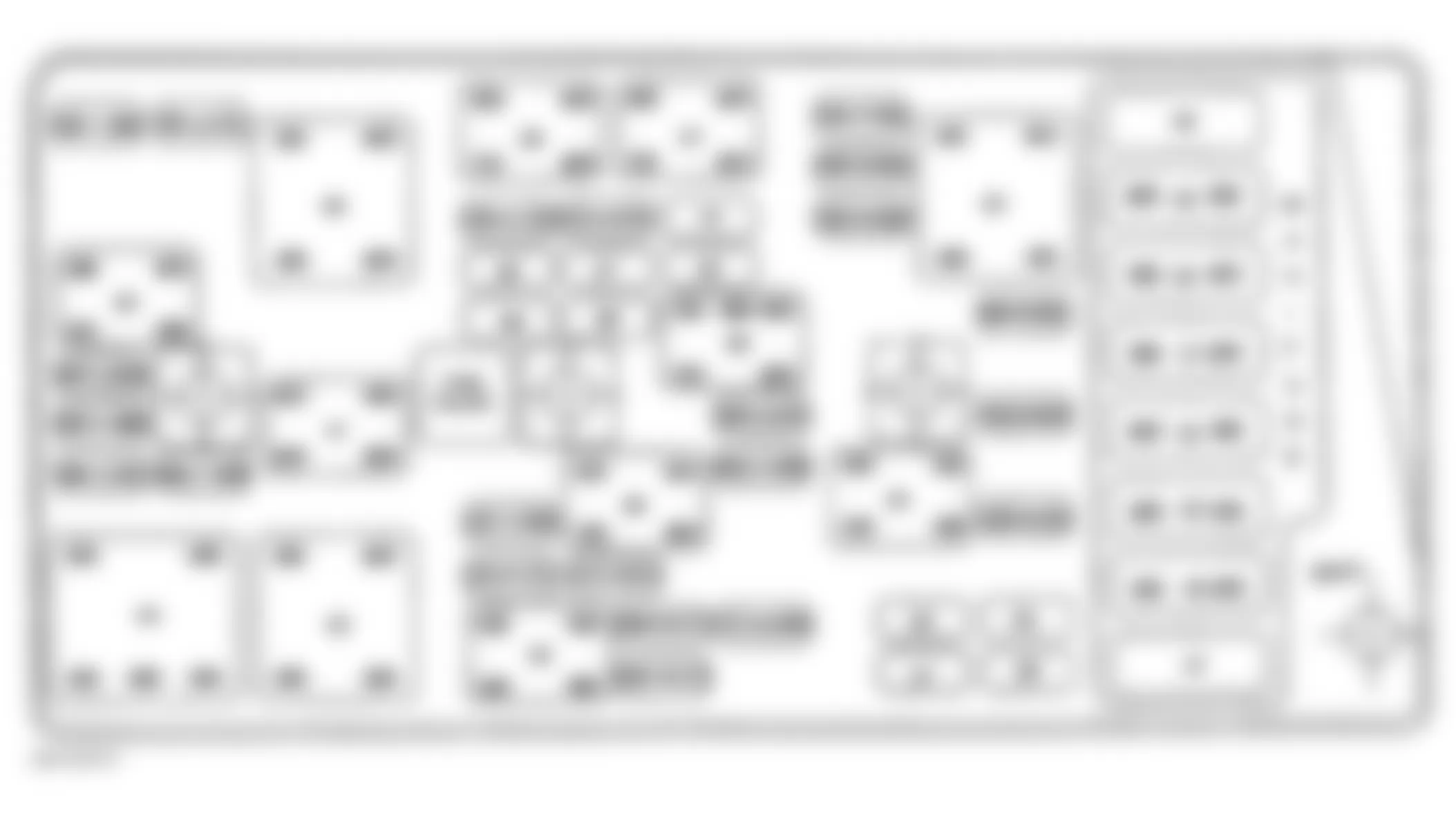 Chevrolet Corvette 2000 - Component Locations -  Identifying Underhood Electrical Center Components