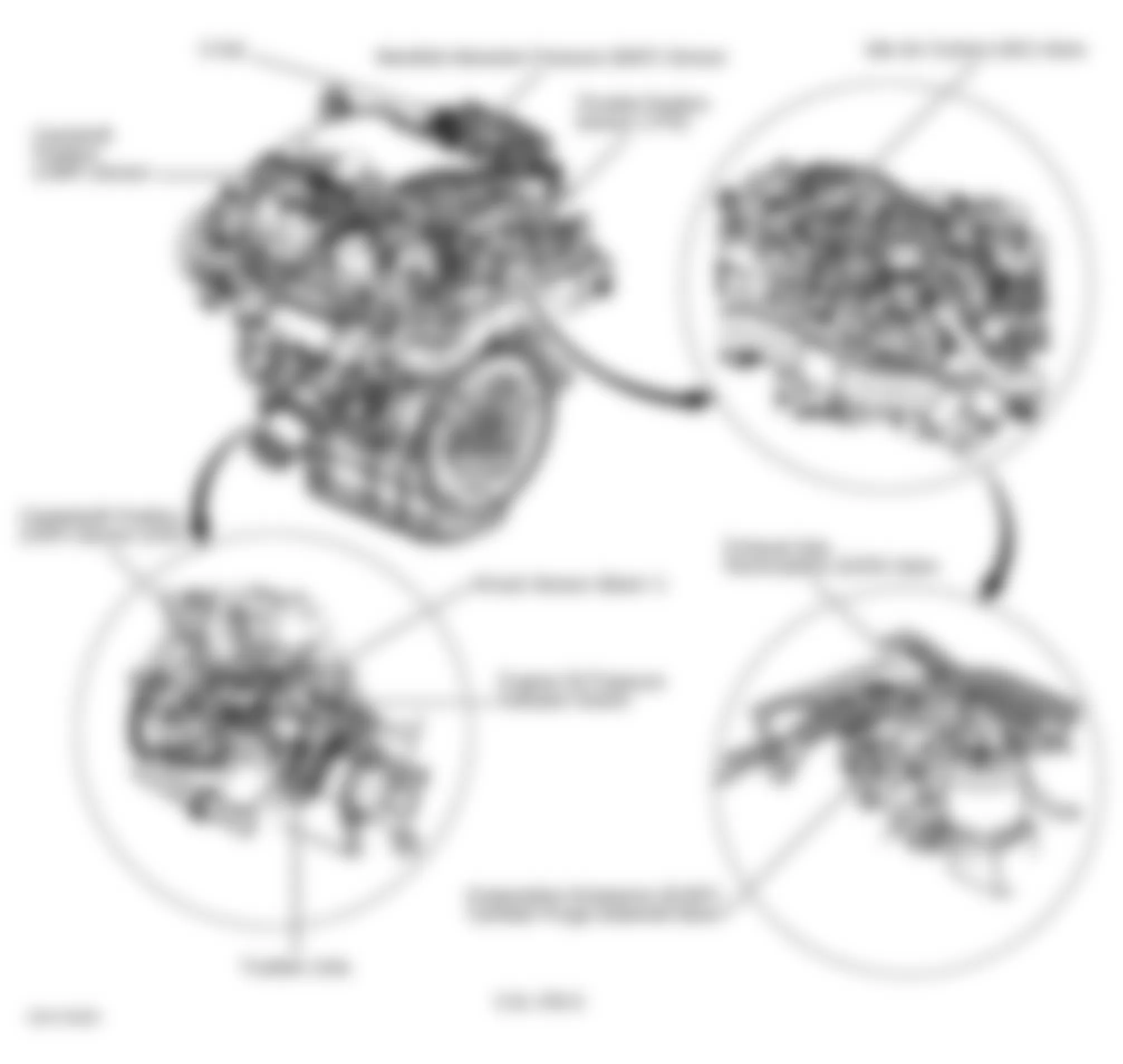 Chevrolet Impala 2000 - Component Locations -  Rear Of Engine (3.4L VIN E)