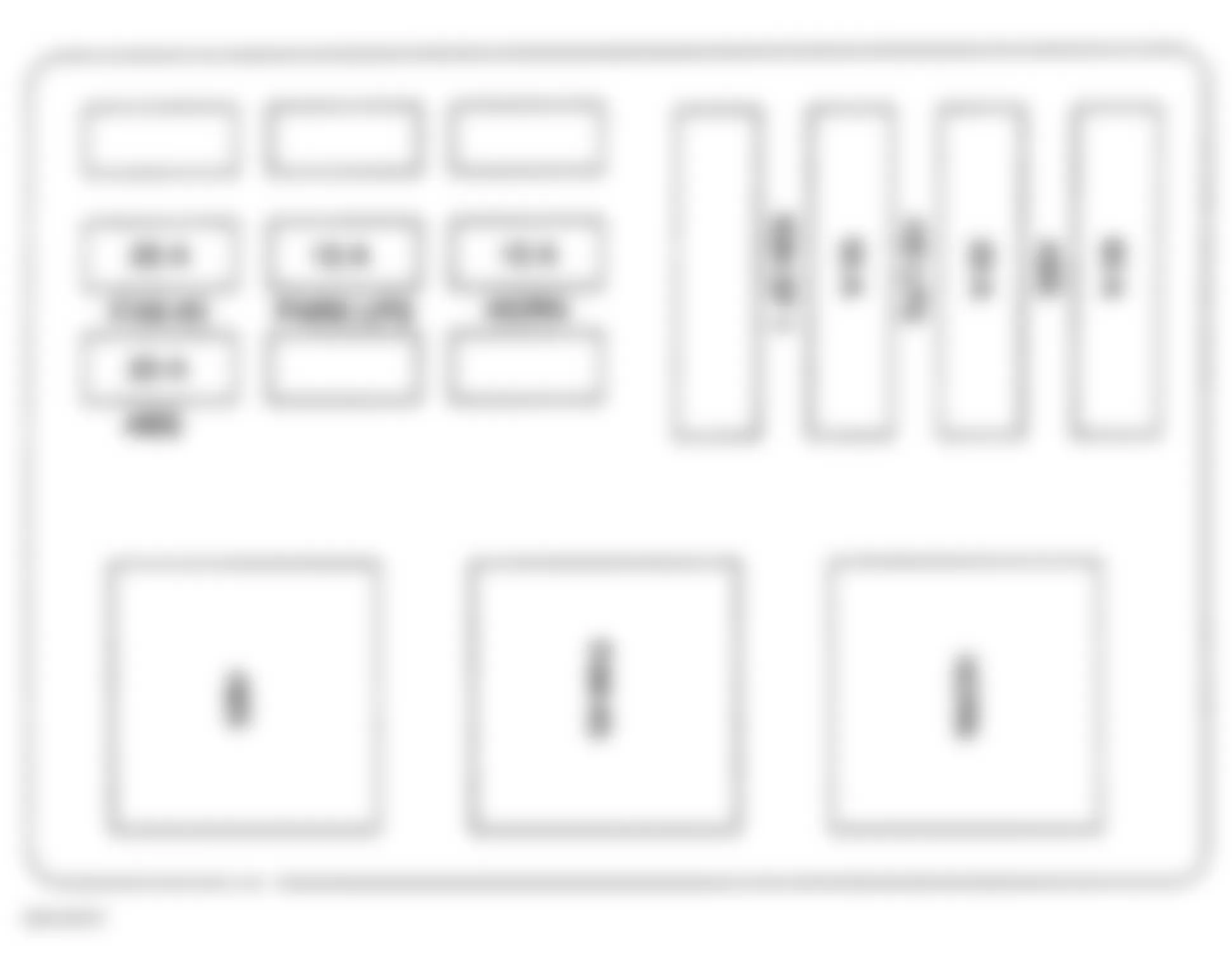 Chevrolet Lumina 2000 - Component Locations -  Identifying Engine Wiring Junction Block No. 2 Components