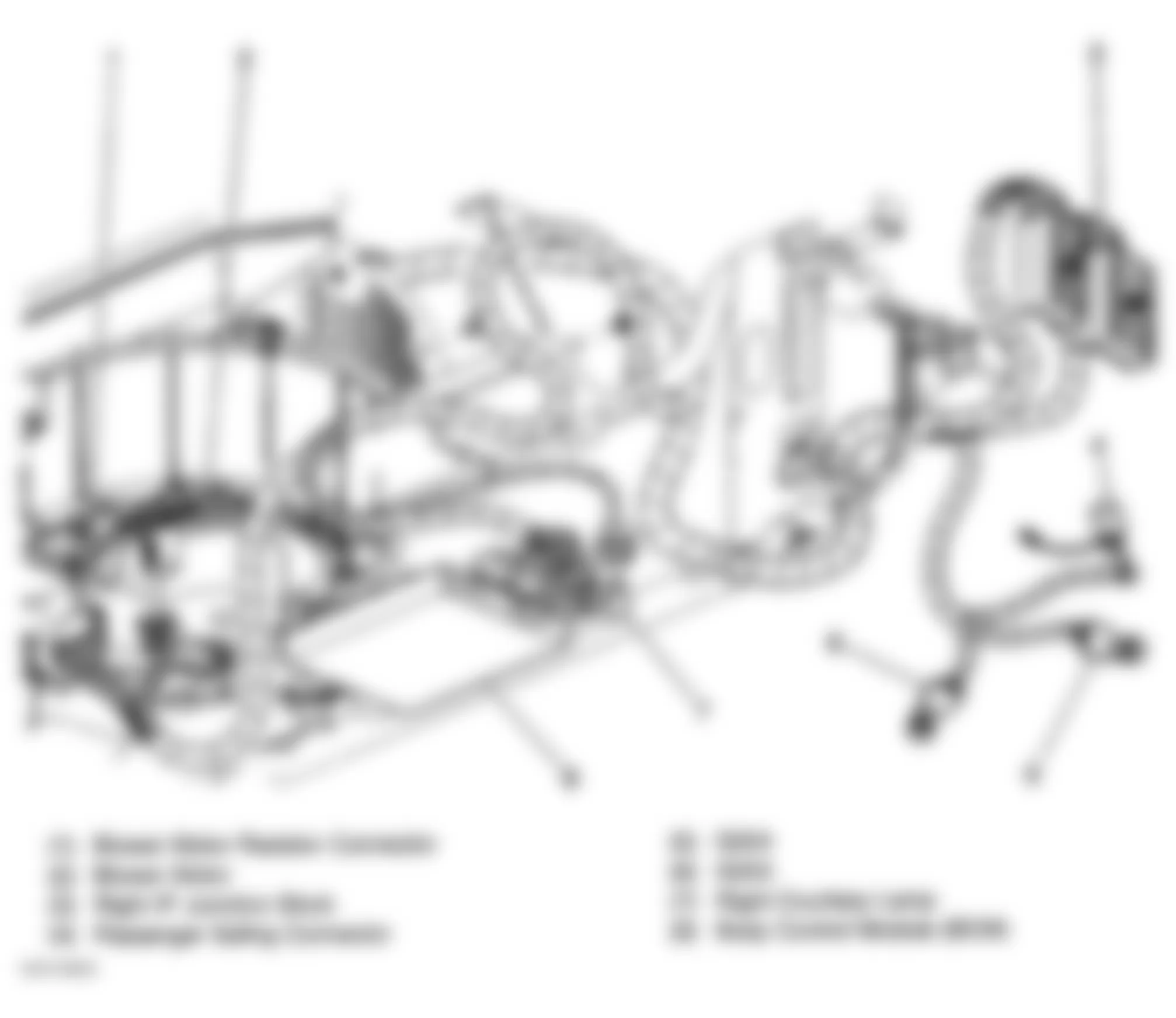 Chevrolet Malibu LS 2000 - Component Locations -  Locating Right Instrument Panel Junction Block