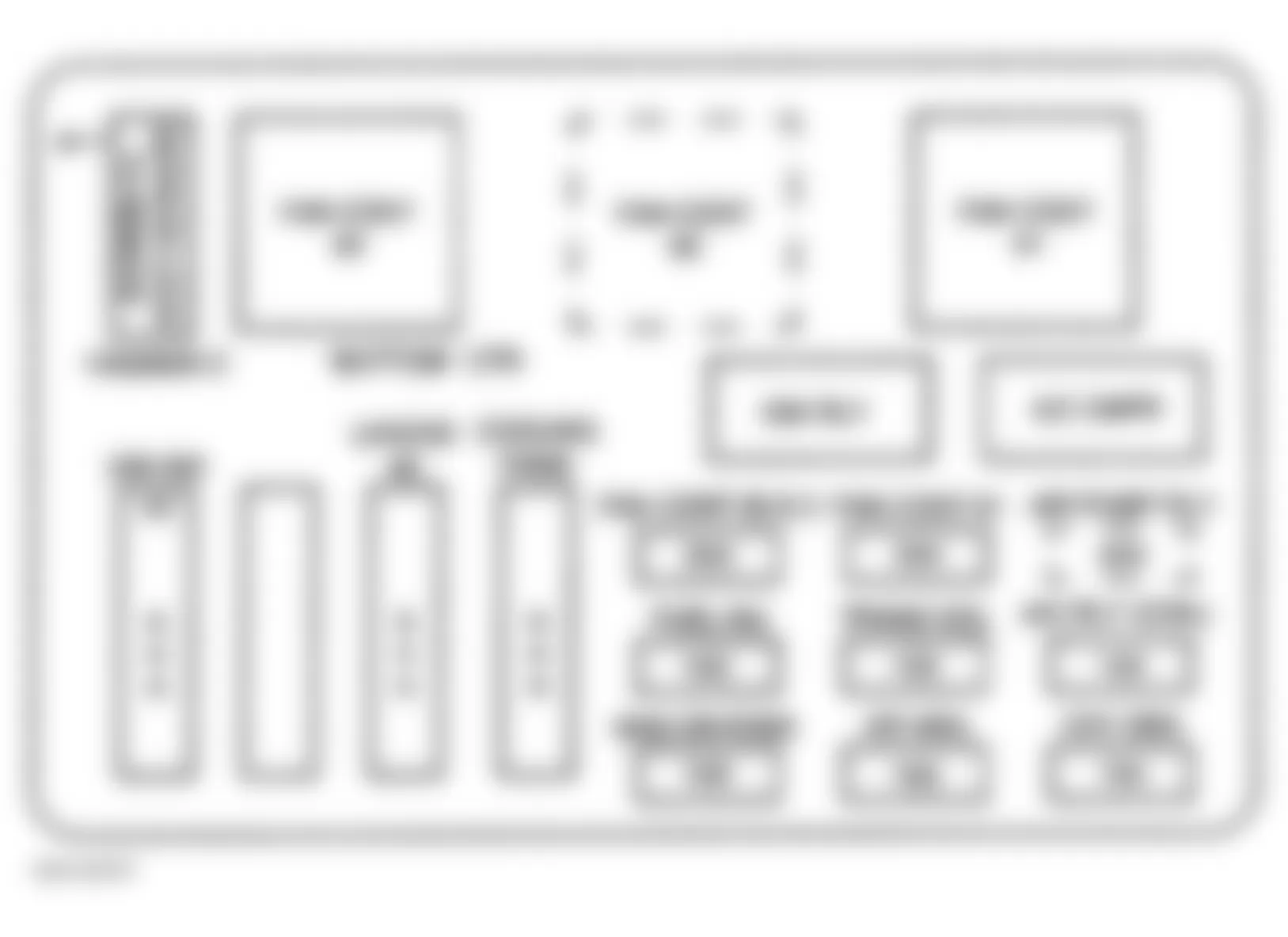 Chevrolet Monte Carlo LS 2000 - Component Locations -  Identifying Bottom Underhood Electrical Center Components