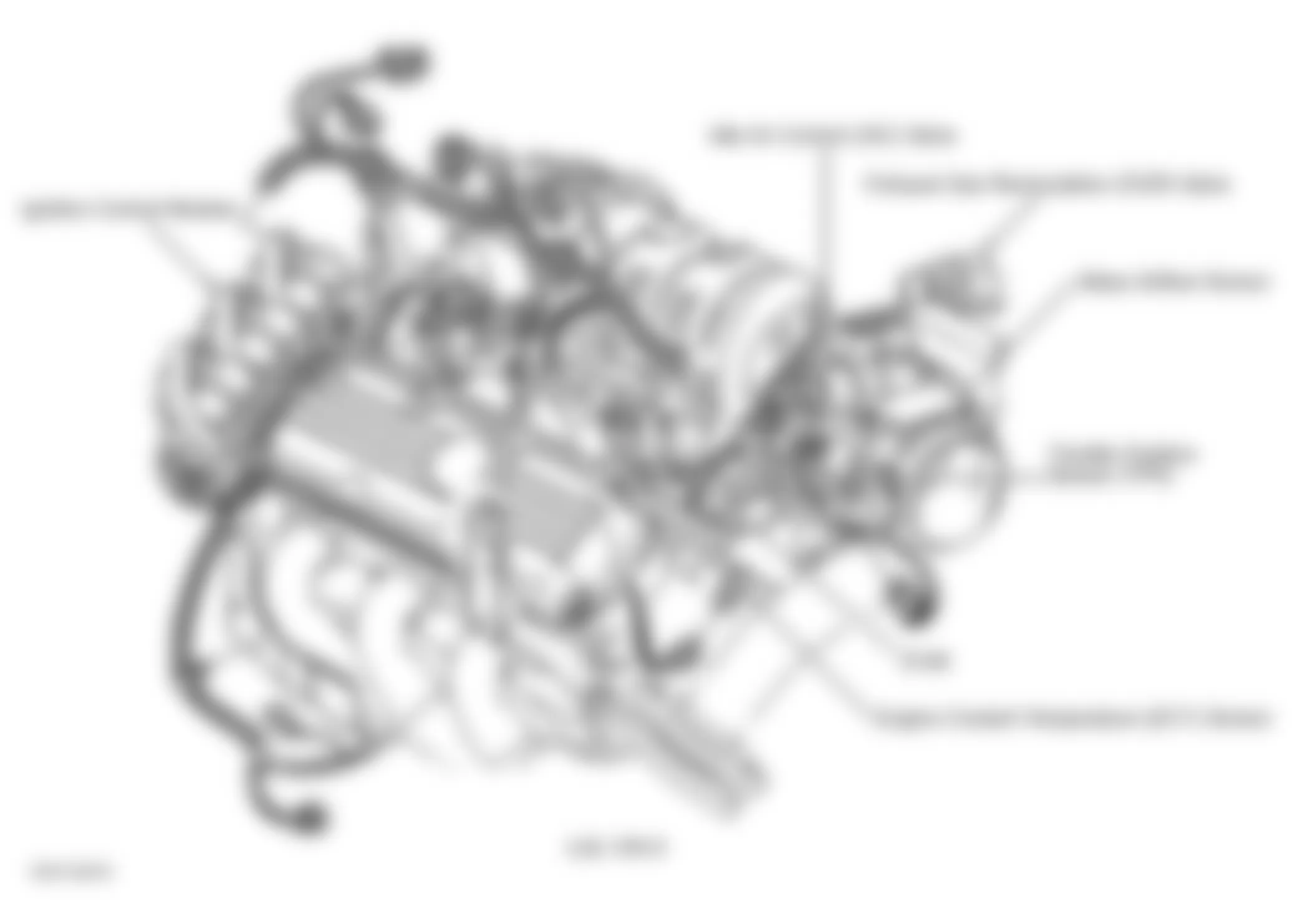 Chevrolet Monte Carlo SS 2000 - Component Locations -  Rear Of Engine (3.8L VIN K)