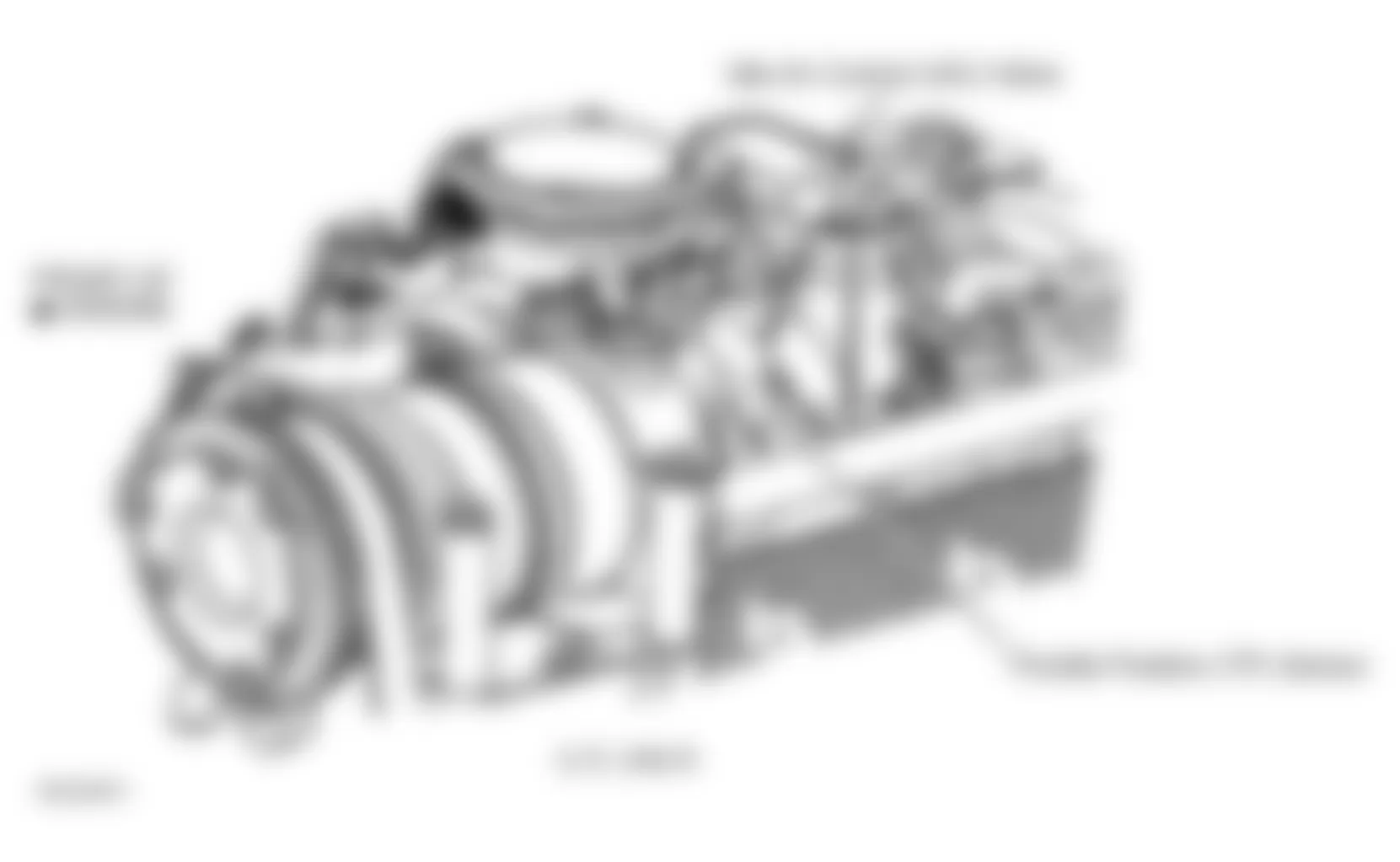 Chevrolet Pickup C2500 2000 - Component Locations -  Top Front Of Engine (5.7L VIN R)