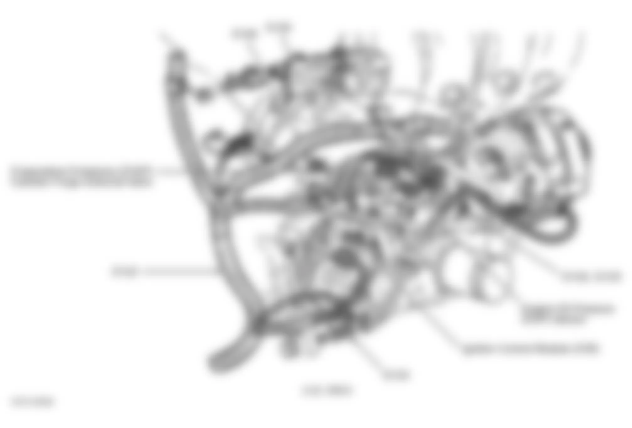 Chevrolet Blazer 2001 - Component Locations -  Right Side Of Engine (2.2L VIN 5)
