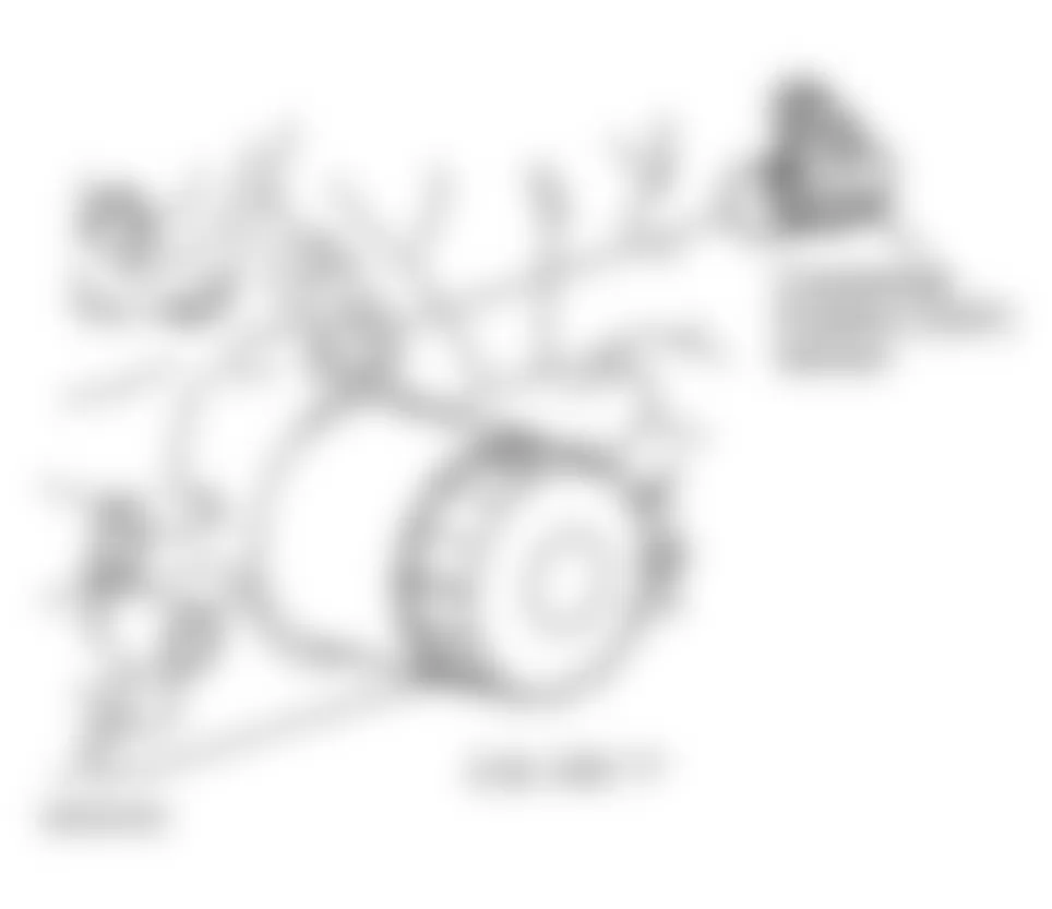 Chevrolet Cavalier Z24 2001 - Component Locations -  Right Side Of Engine (2.4L VIN T)