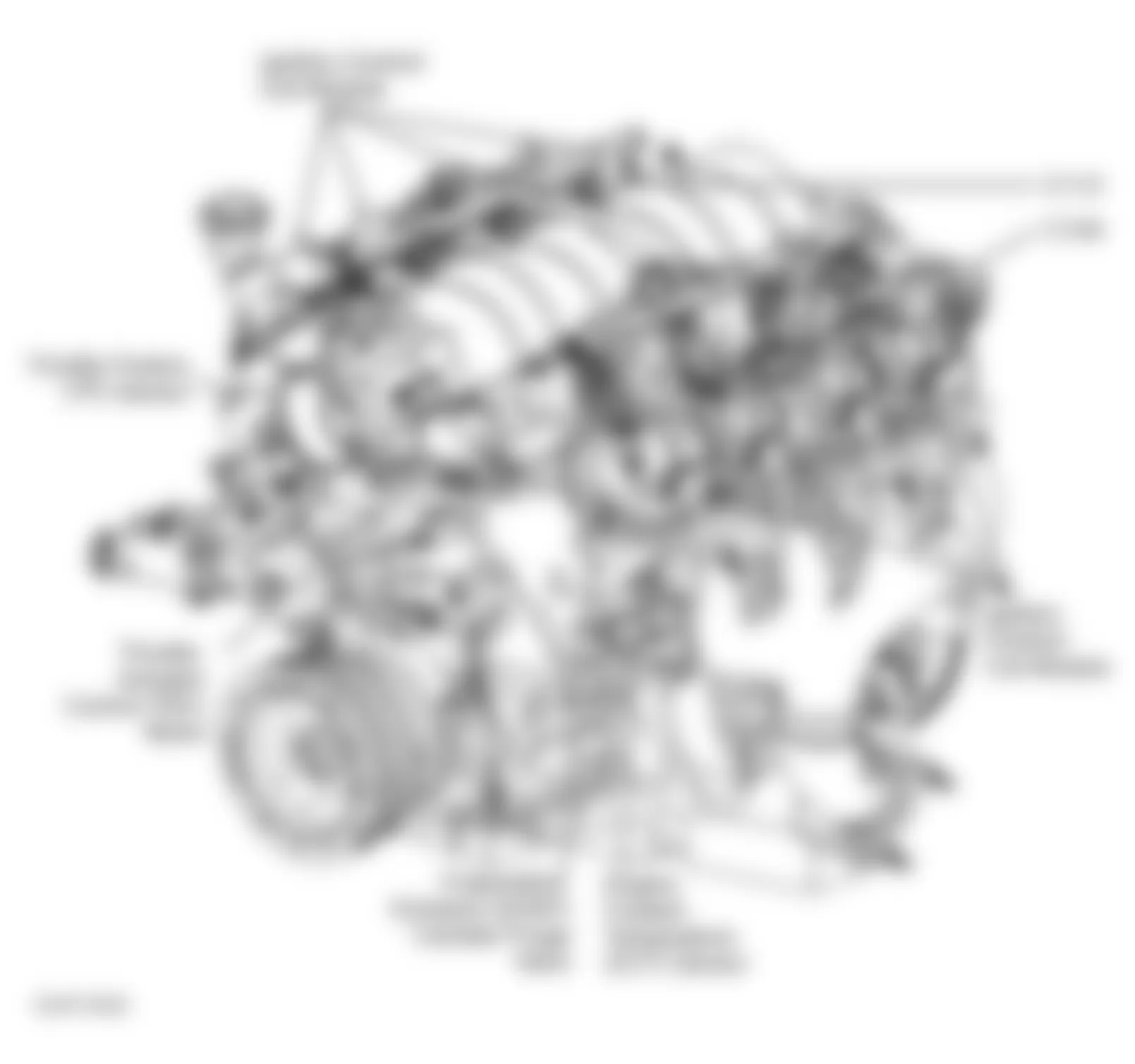 Chevrolet Corvette 2001 - Component Locations -  Left Front Of Engine