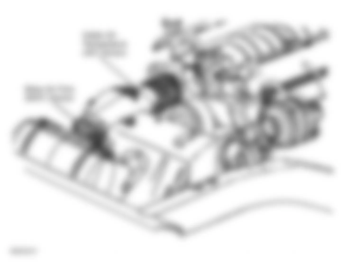 Chevrolet Corvette 2001 - Component Locations -  Front Of Engine Compartment