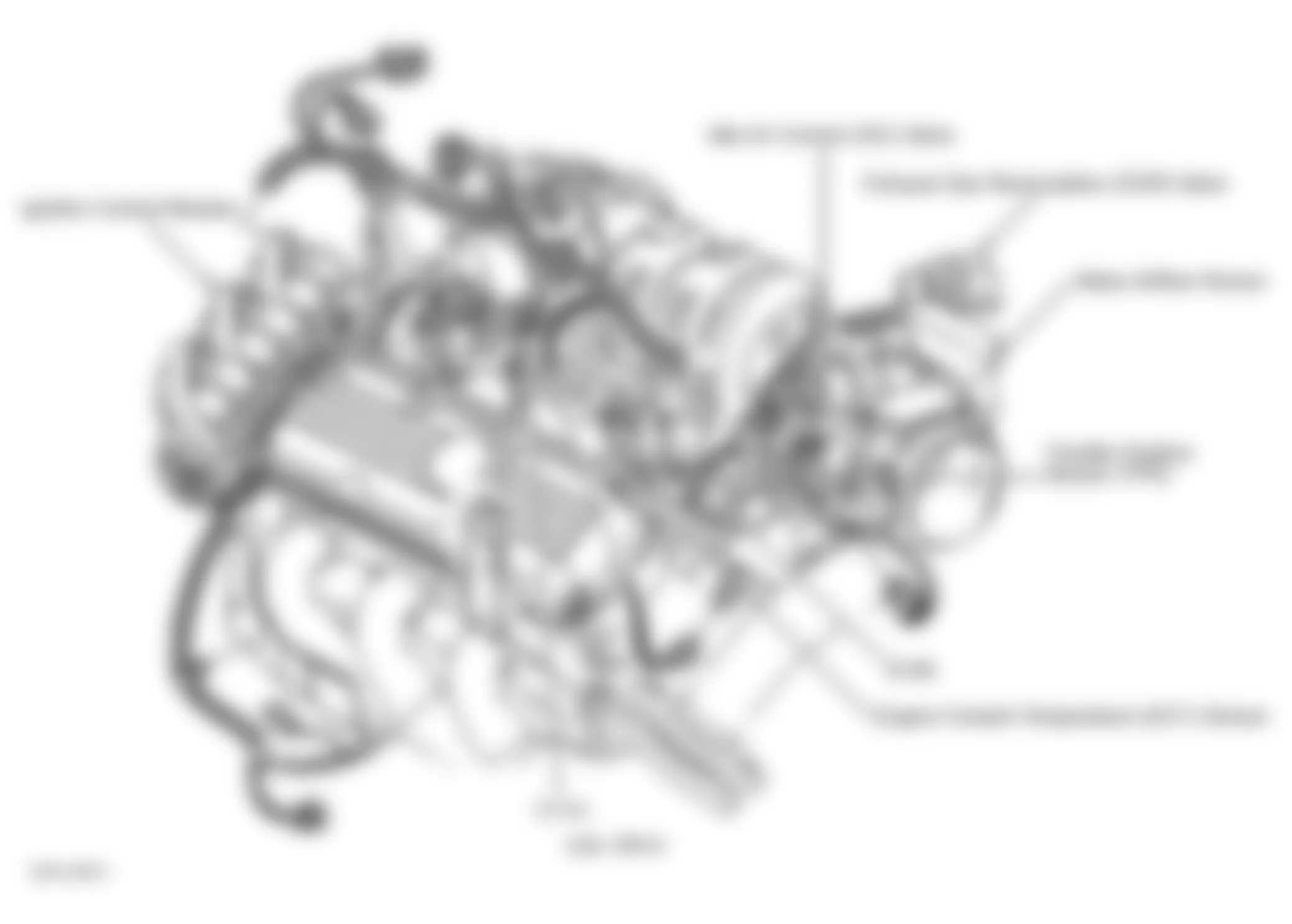 Chevrolet Impala 2001 - Component Locations -  Rear Of Engine (3.8L VIN K)