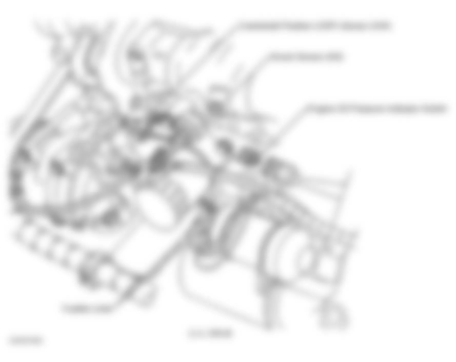 Chevrolet Lumina 2001 - Component Locations -  Left Side Of Engine (3.1L VIN M)