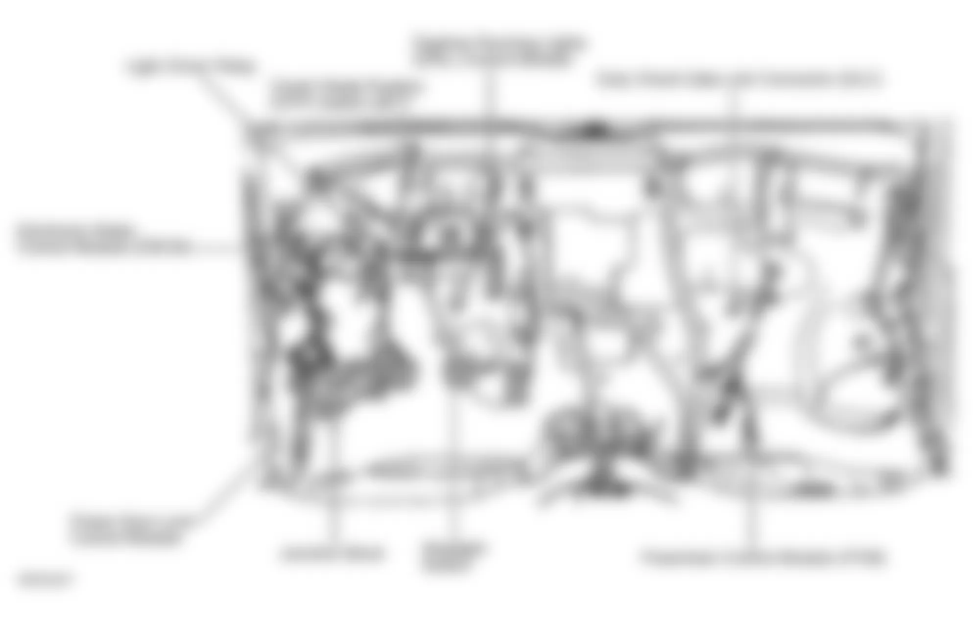 Chevrolet Metro LSi 2001 - Component Locations -  Front Of Passenger Compartment