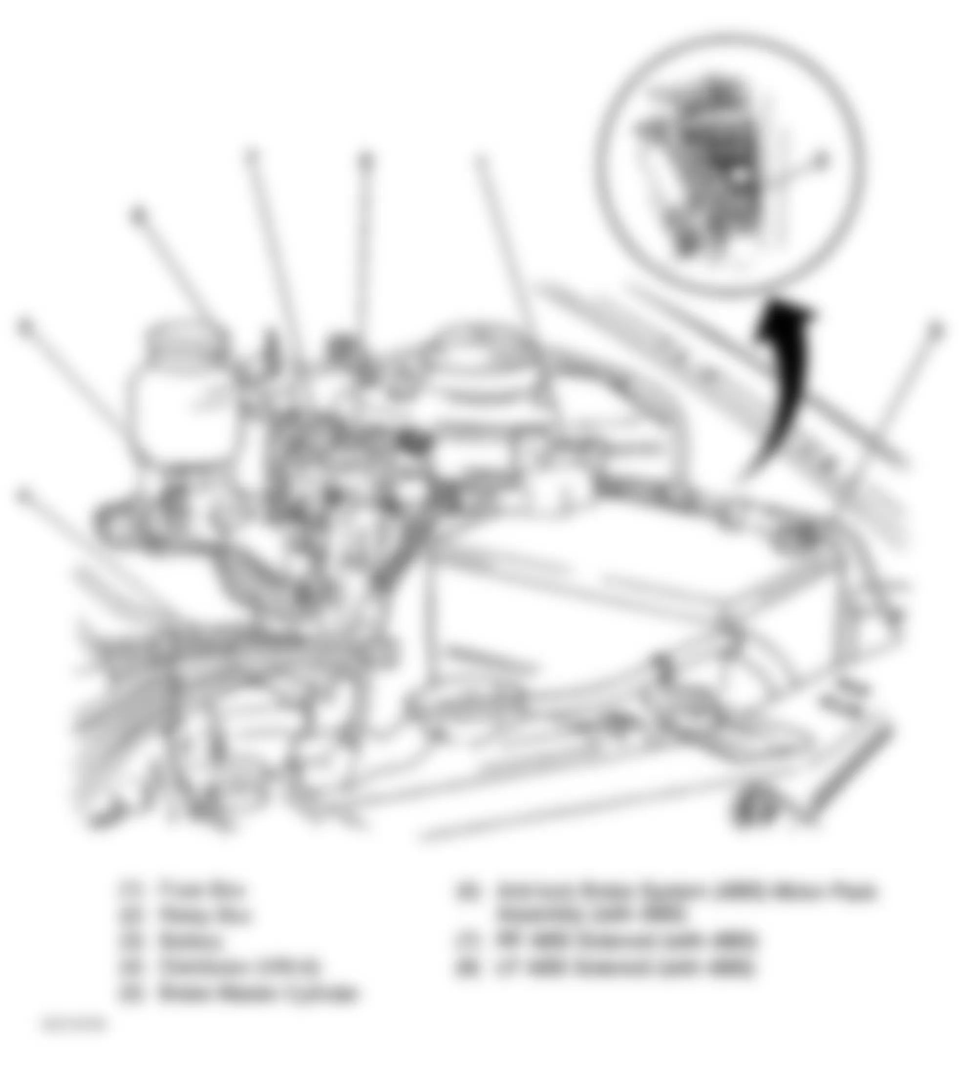 Chevrolet Metro LSi 2001 - Component Locations -  Locating Fuse Box & Relay Box