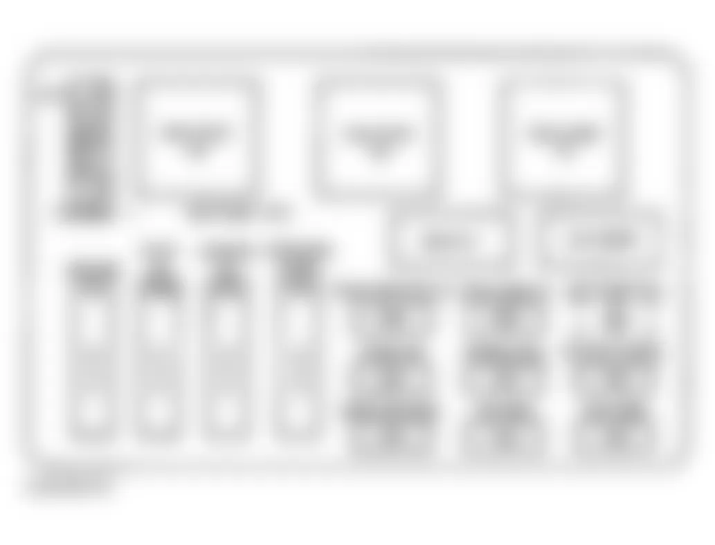 Chevrolet Monte Carlo LS 2001 - Component Locations -  Identifying Bottom Underhood Junction Block Components