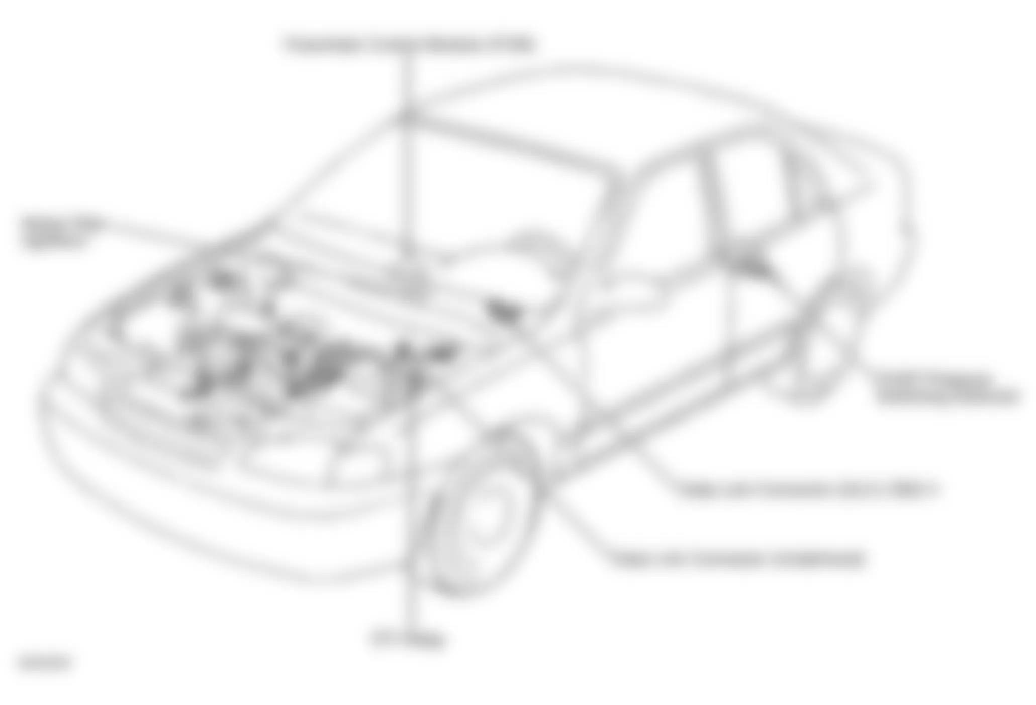 Chevrolet Prizm 2001 - Component Locations -  Left Side Of Vehicle