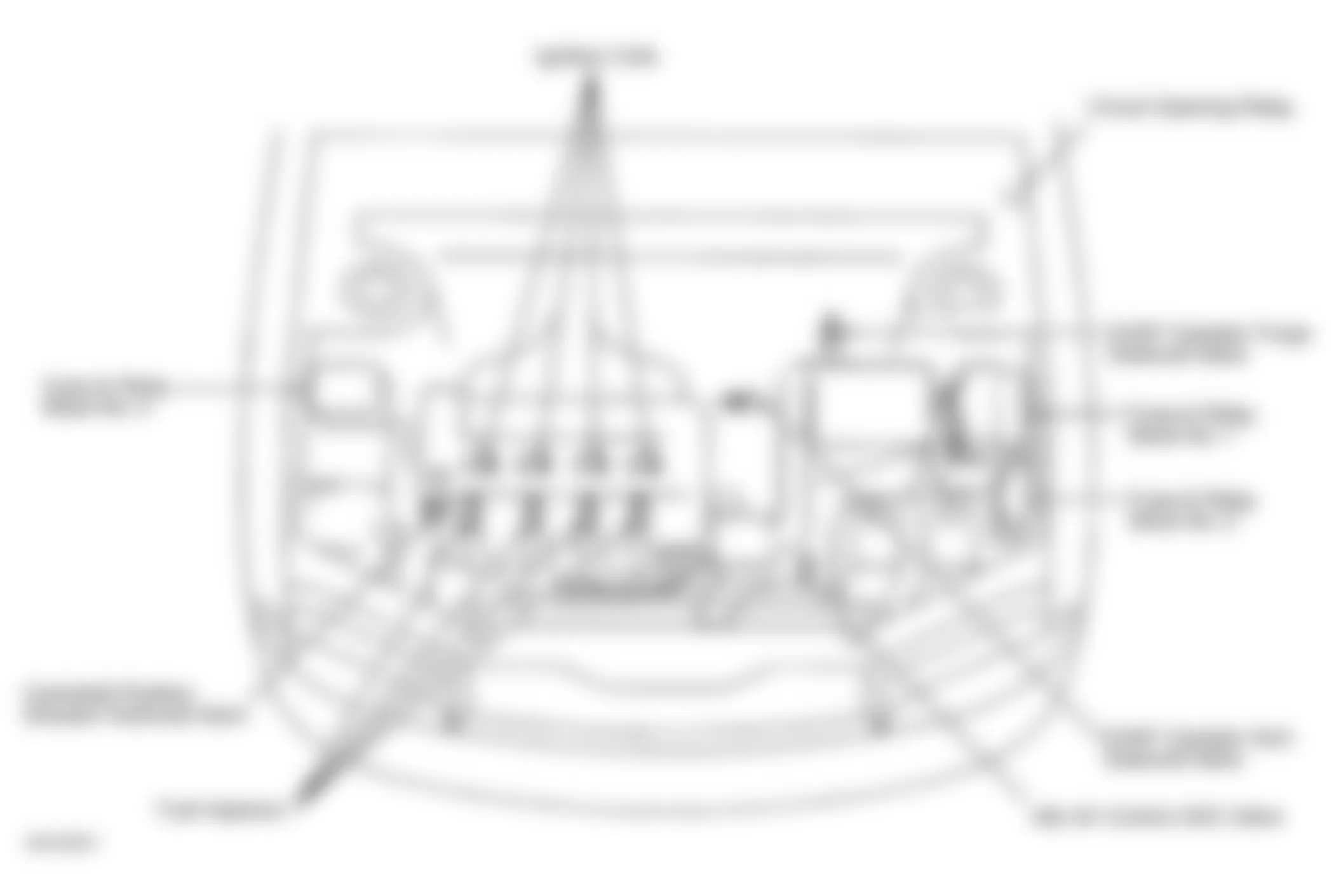 Chevrolet Prizm LSi 2001 - Component Locations -  Engine Compartment