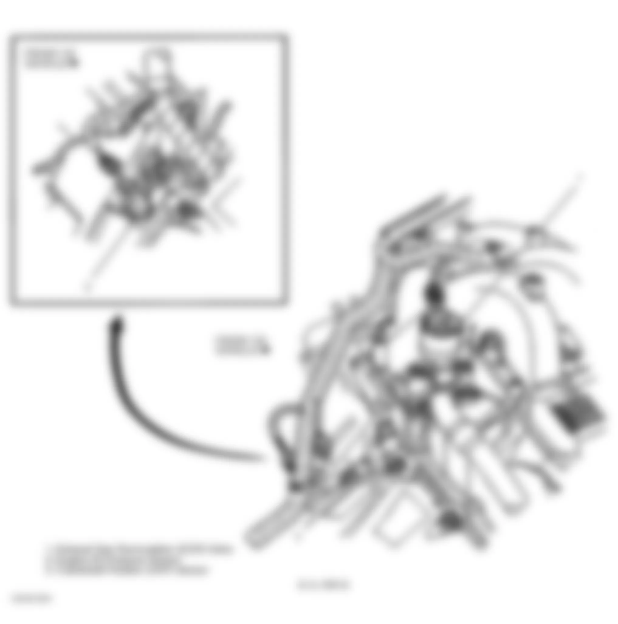 Chevrolet Suburban C2500 2001 - Component Locations -  Rear Of Engine (8.1L VIN G)