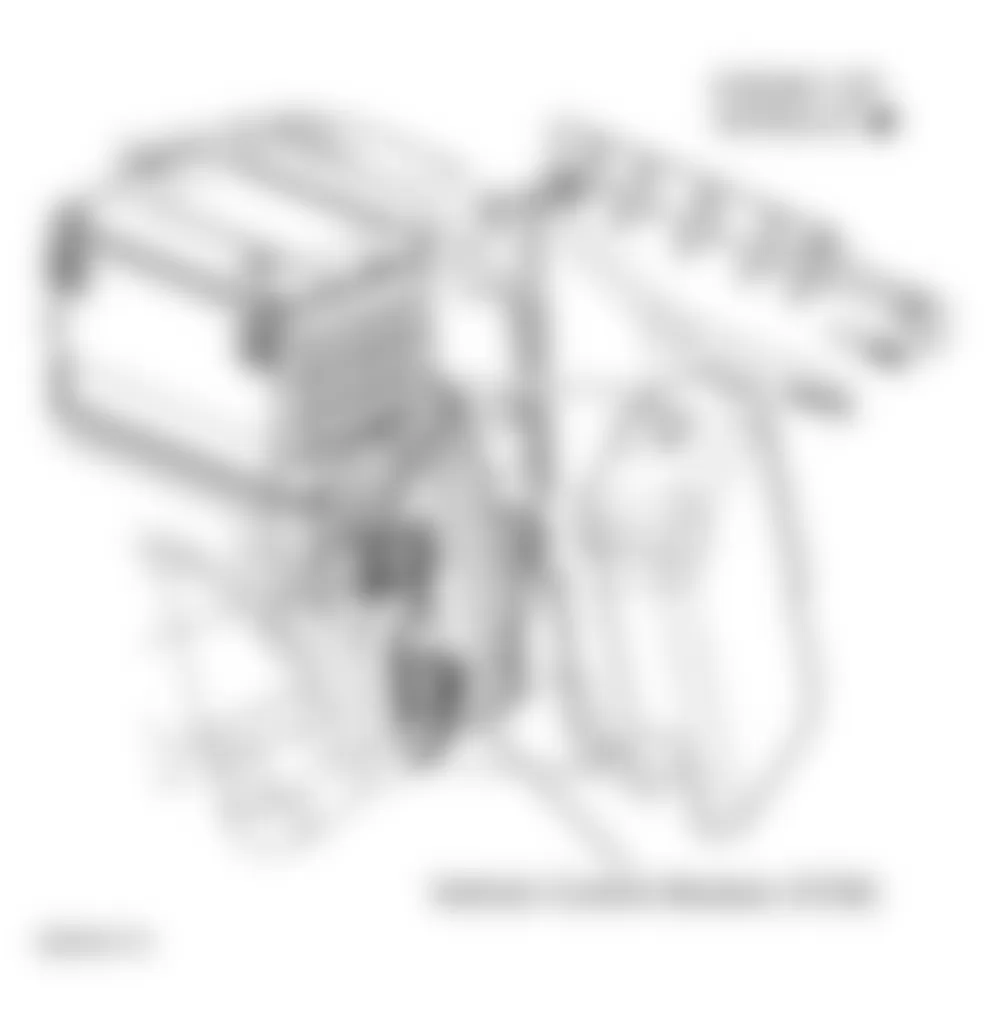 Chevrolet Suburban C2500 2001 - Component Locations -  Left Front Of Engine Compartment (4.3L VIN W)