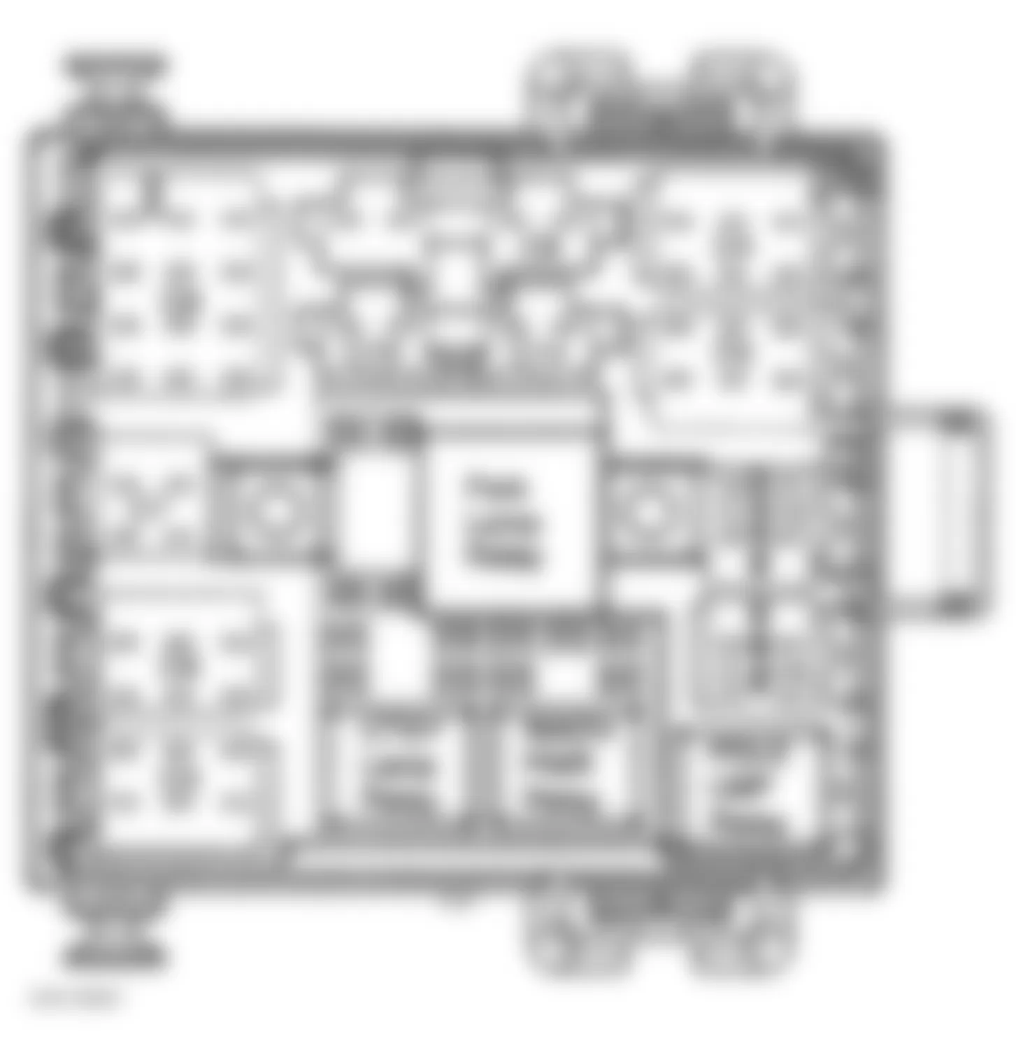 Chevrolet Tahoe 2001 - Component Locations -  Identifying Body Wiring Harness Wiring Junction Block Components