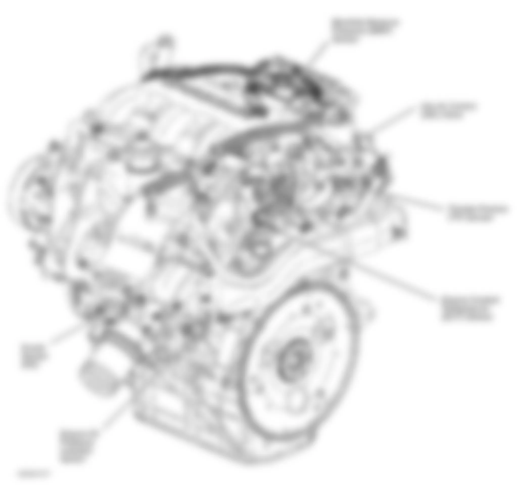 Chevrolet Venture LS 2001 - Component Locations -  Left Rear Of Engine