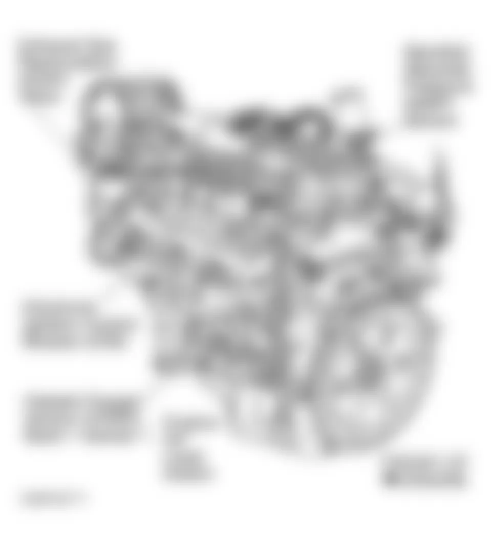 Chevrolet Camaro 2002 - Component Locations -  Left Rear Of Engine (3.8L VIN K)