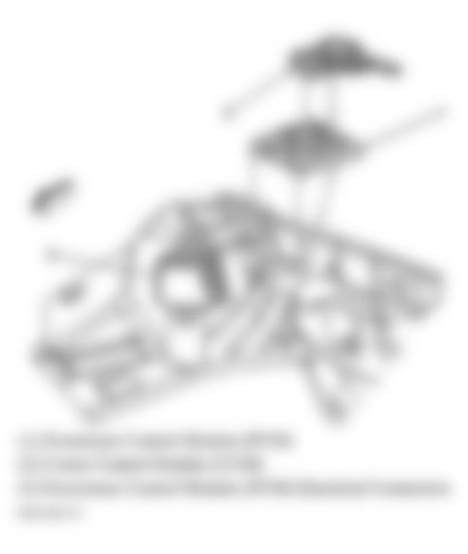 Chevrolet Cavalier LS Sport 2002 - Component Locations -  Locating PCM (2.2L)