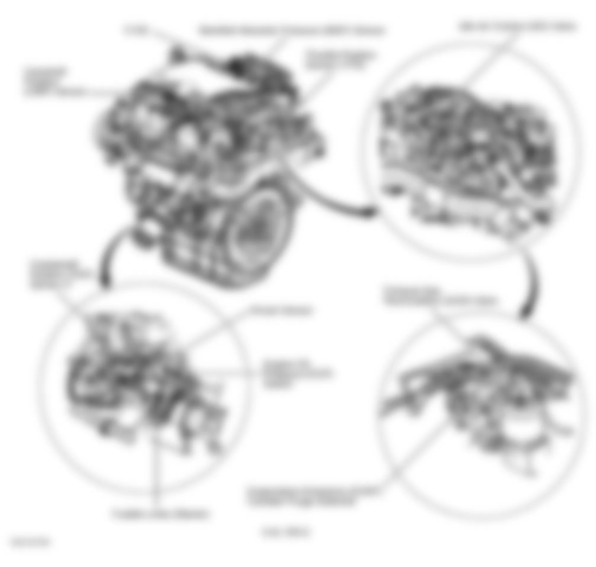Chevrolet Impala 2002 - Component Locations -  Rear Of Engine (3.4L VIN E)