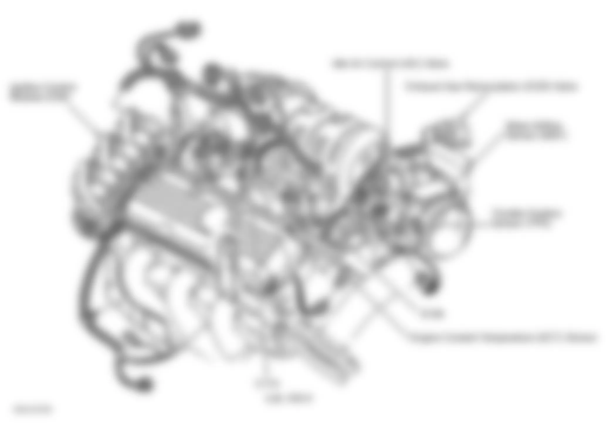 Chevrolet Impala 2002 - Component Locations -  Rear Of Engine (3.8L VIN K)