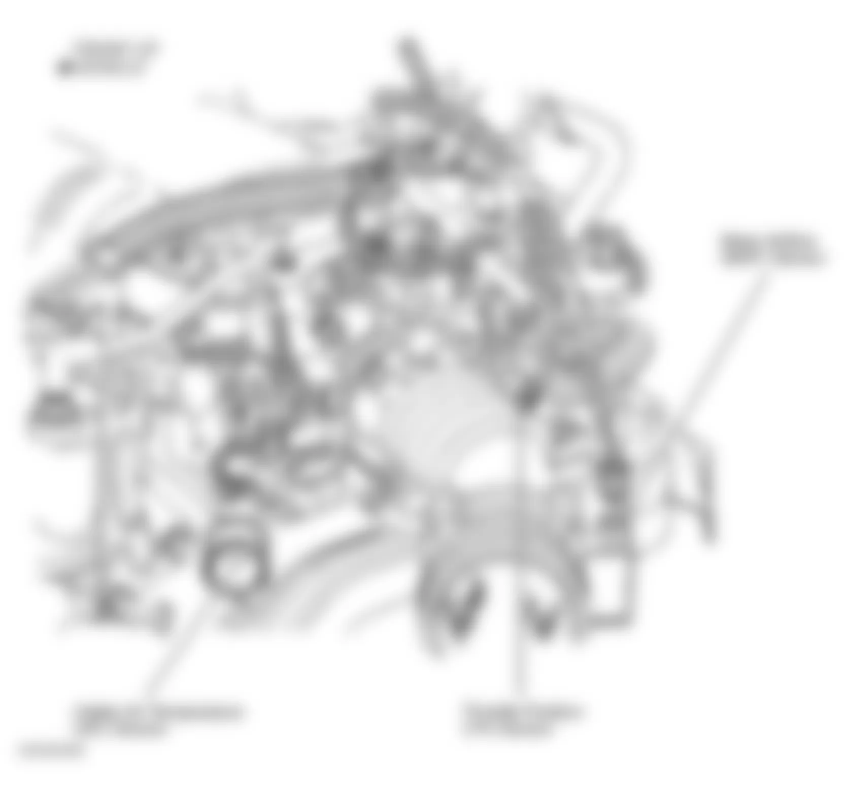 Chevrolet Malibu 2002 - Component Locations - Upper Rear Of Engine