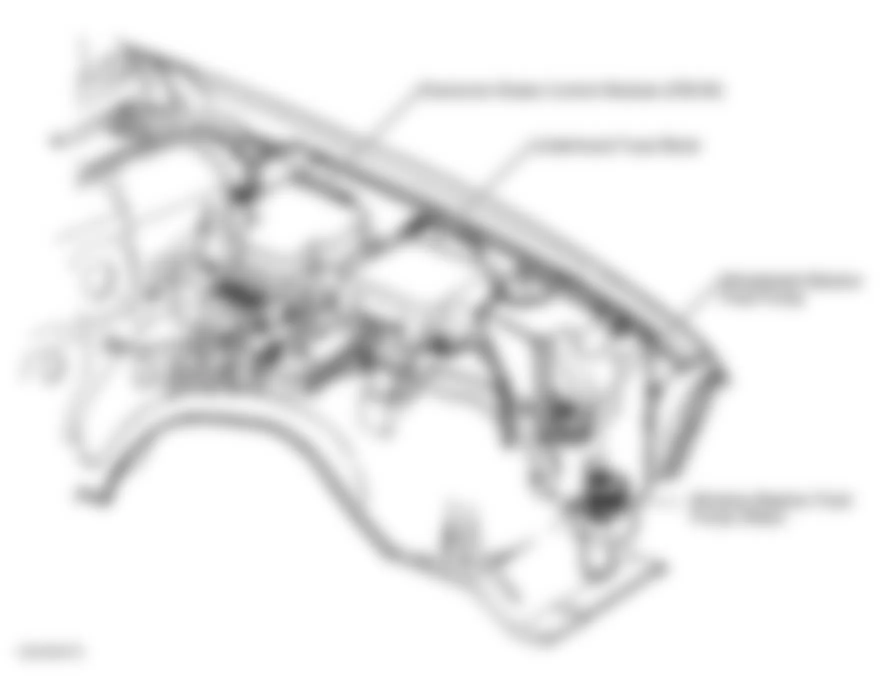 Chevrolet S10 Pickup 2002 - Component Locations -  Left Side Of Engine Compartment