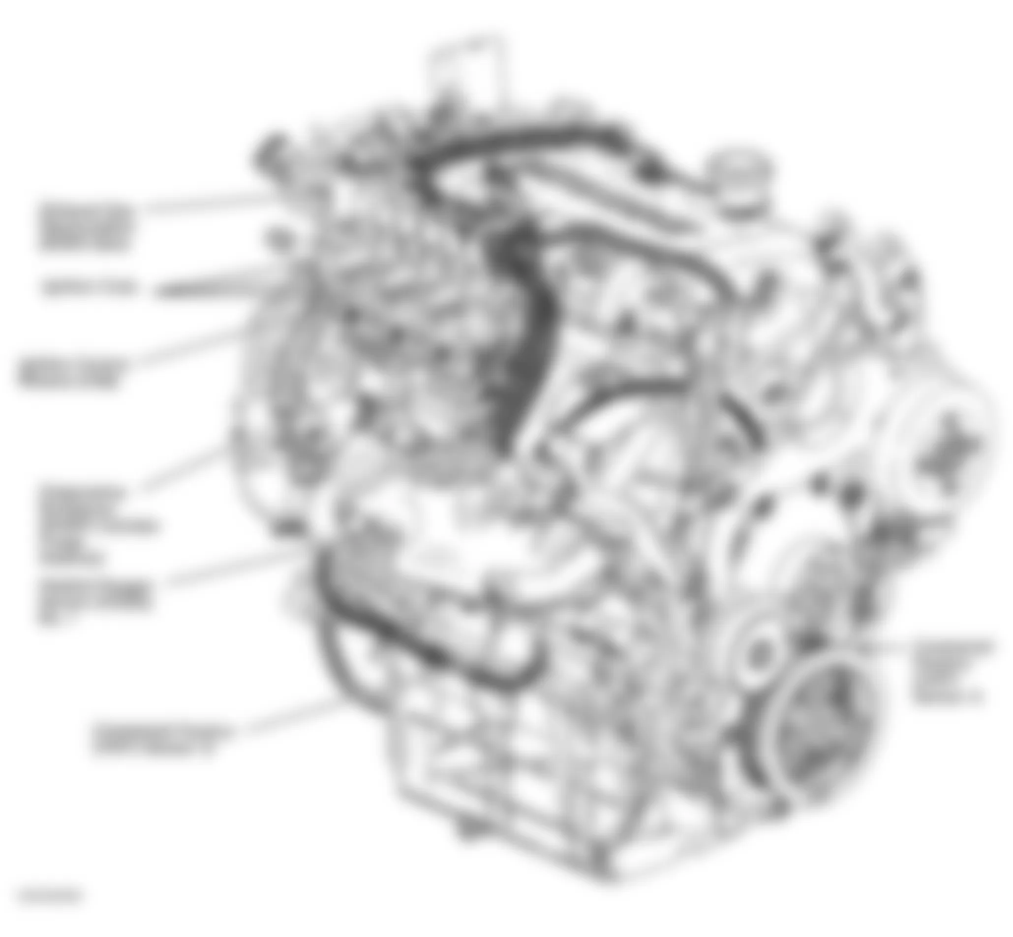 Chevrolet Venture LS 2002 - Component Locations -  Right Front Of Engine