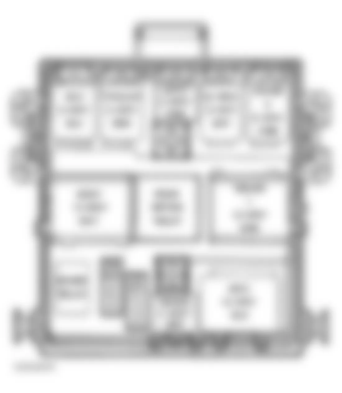 Chevrolet Avalanche 1500 2003 - Component Locations -  Identifying Instrument Panel Relay Block Components