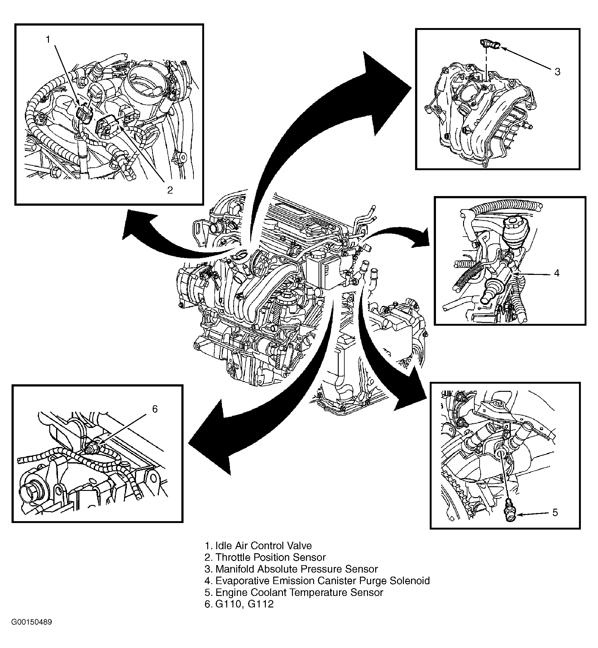 Chevrolet Cavalier 2003 - Component Locations -  Left Side Of Engine