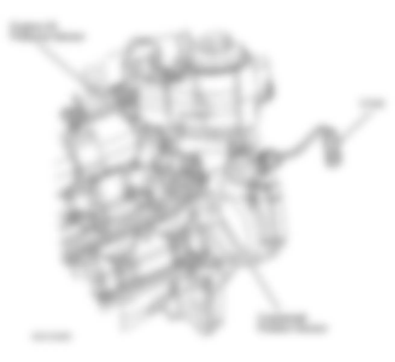 Chevrolet Cavalier LS 2003 - Component Locations -  Left Rear Of Engine