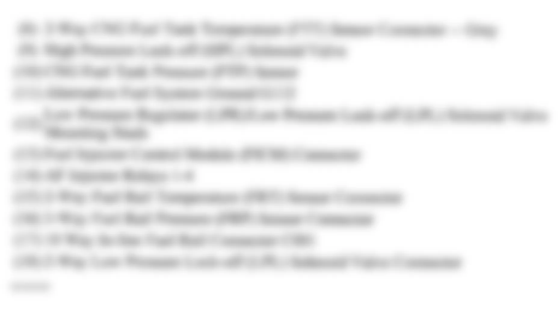 Chevrolet Cavalier LS 2003 - Component Locations -  Vehicle Overview Of Engine Controls (CNG) (2 Of 2)